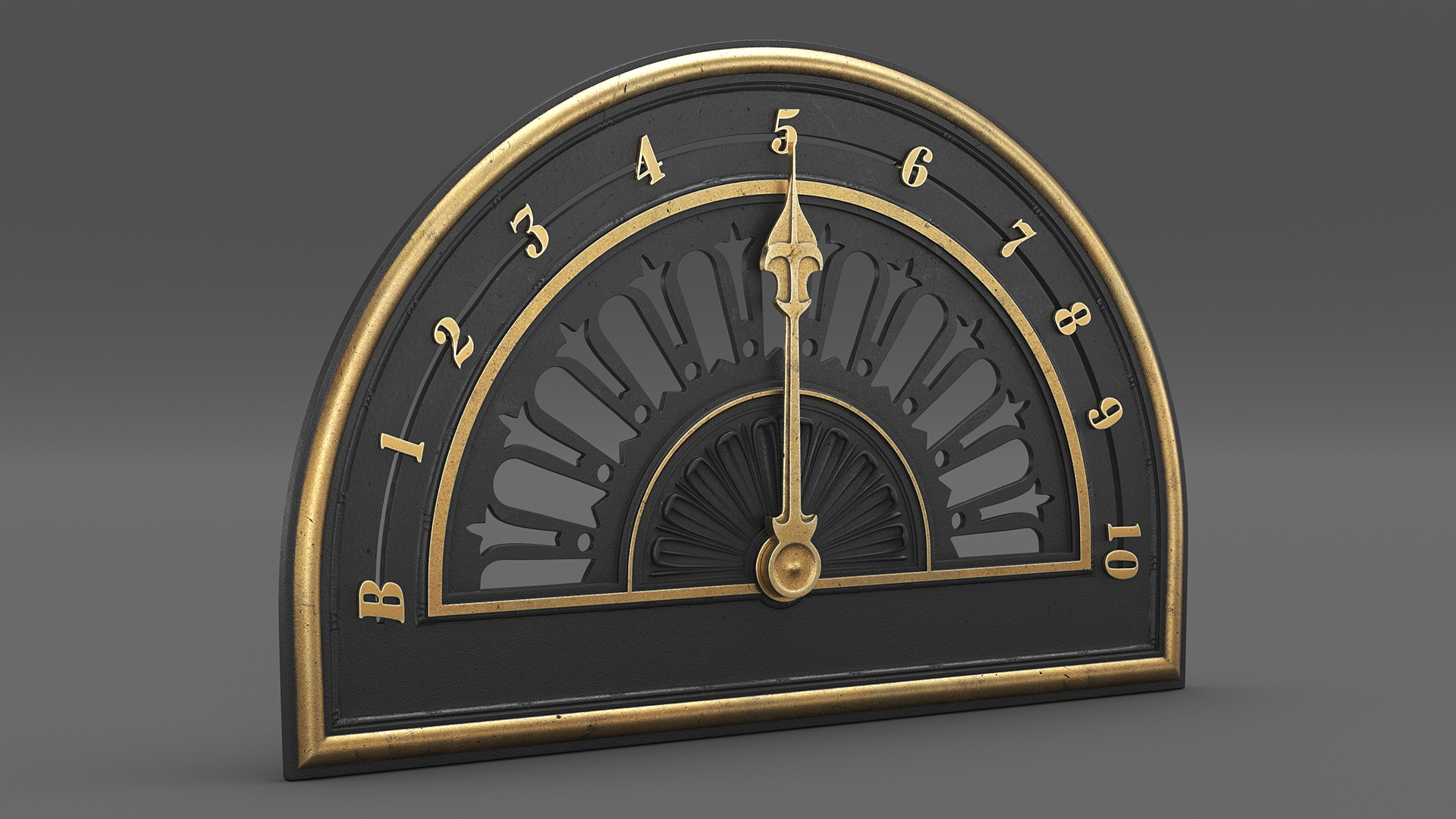Vintage Elevator Floor Indicator 3D