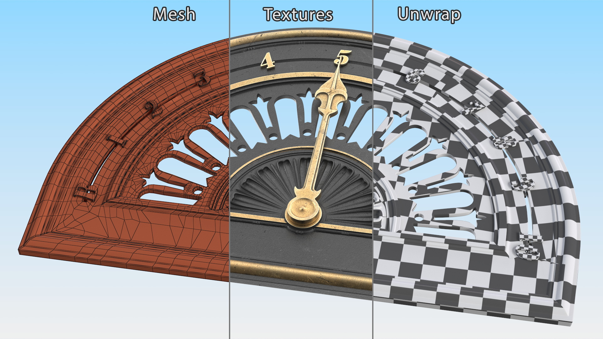 Vintage Elevator Floor Indicator 3D