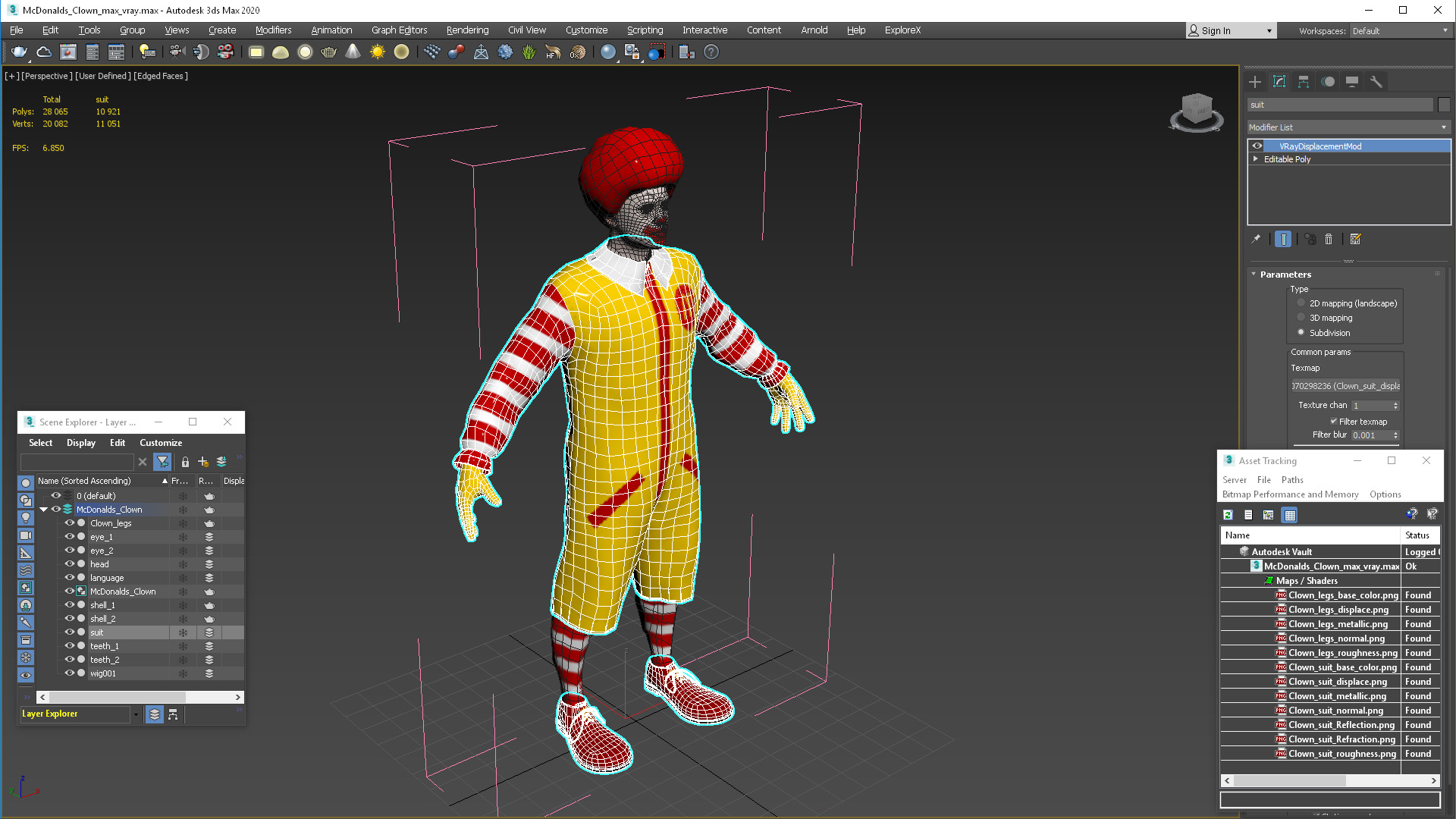 3D model McDonalds Clown