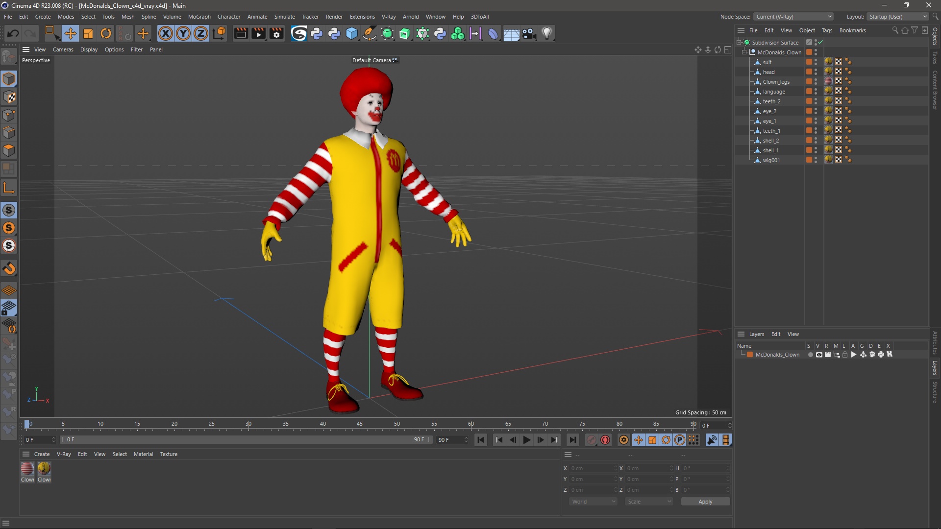 3D model McDonalds Clown