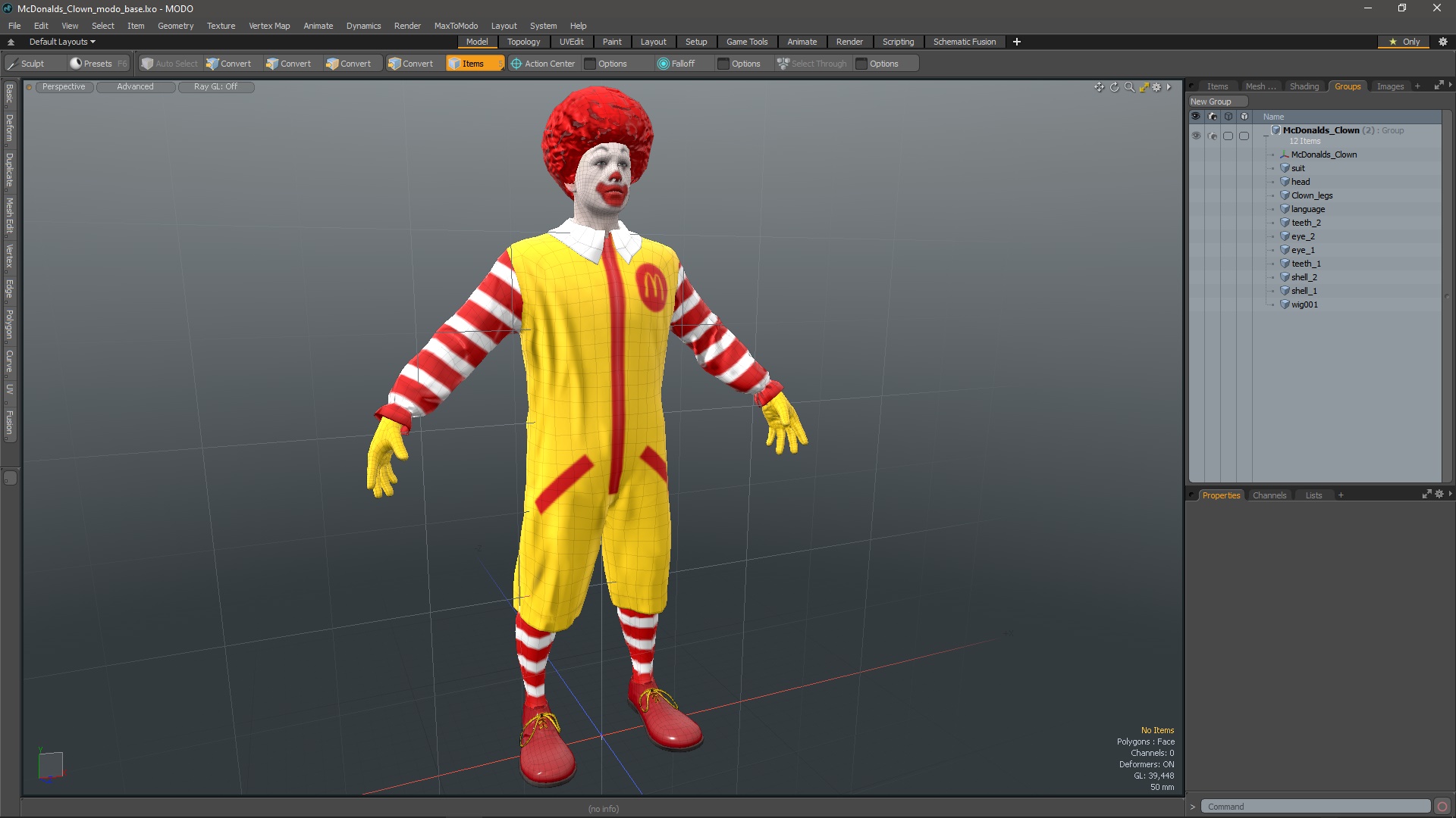 3D model McDonalds Clown