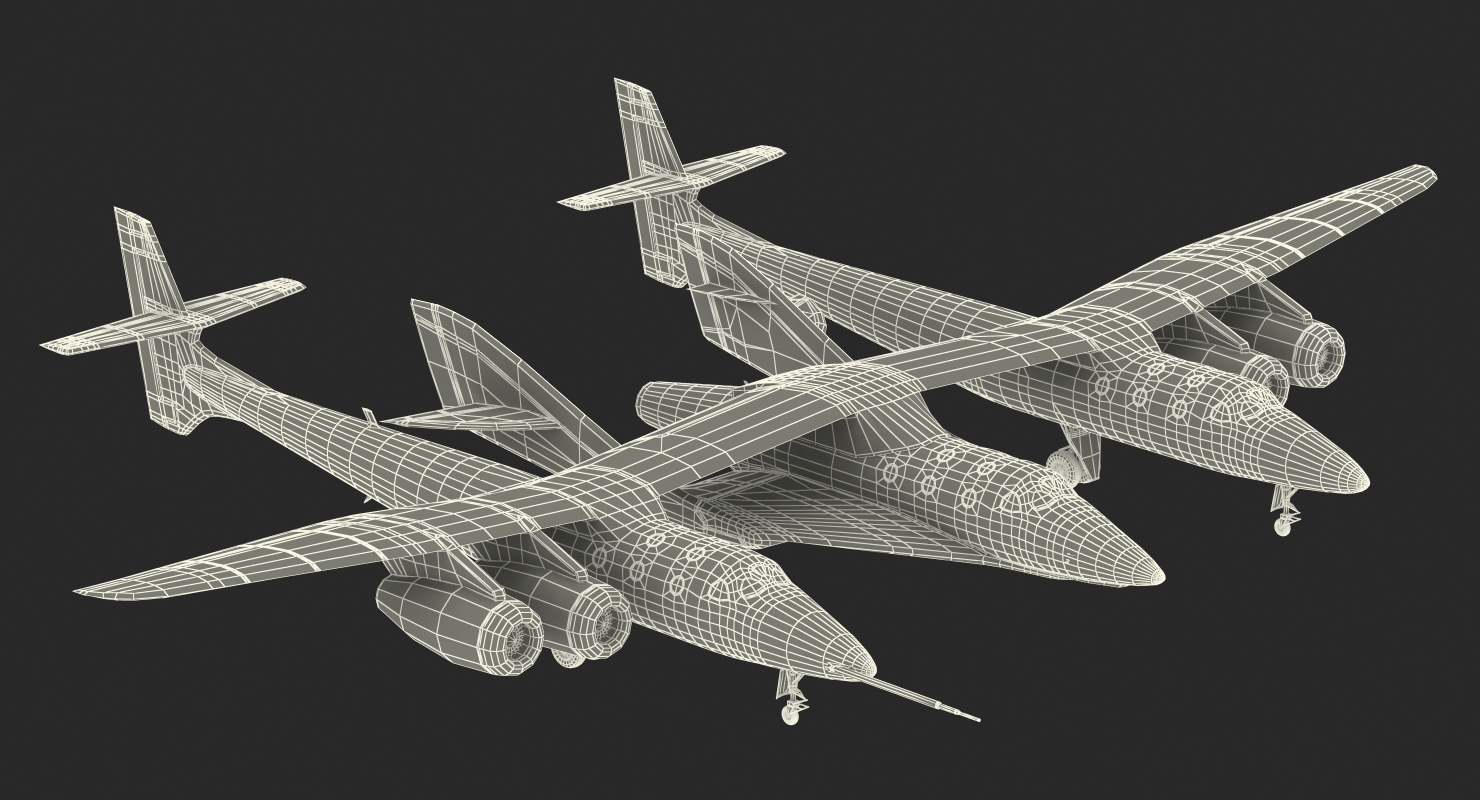 3D Virgin Galactic SpaceShipTwo model