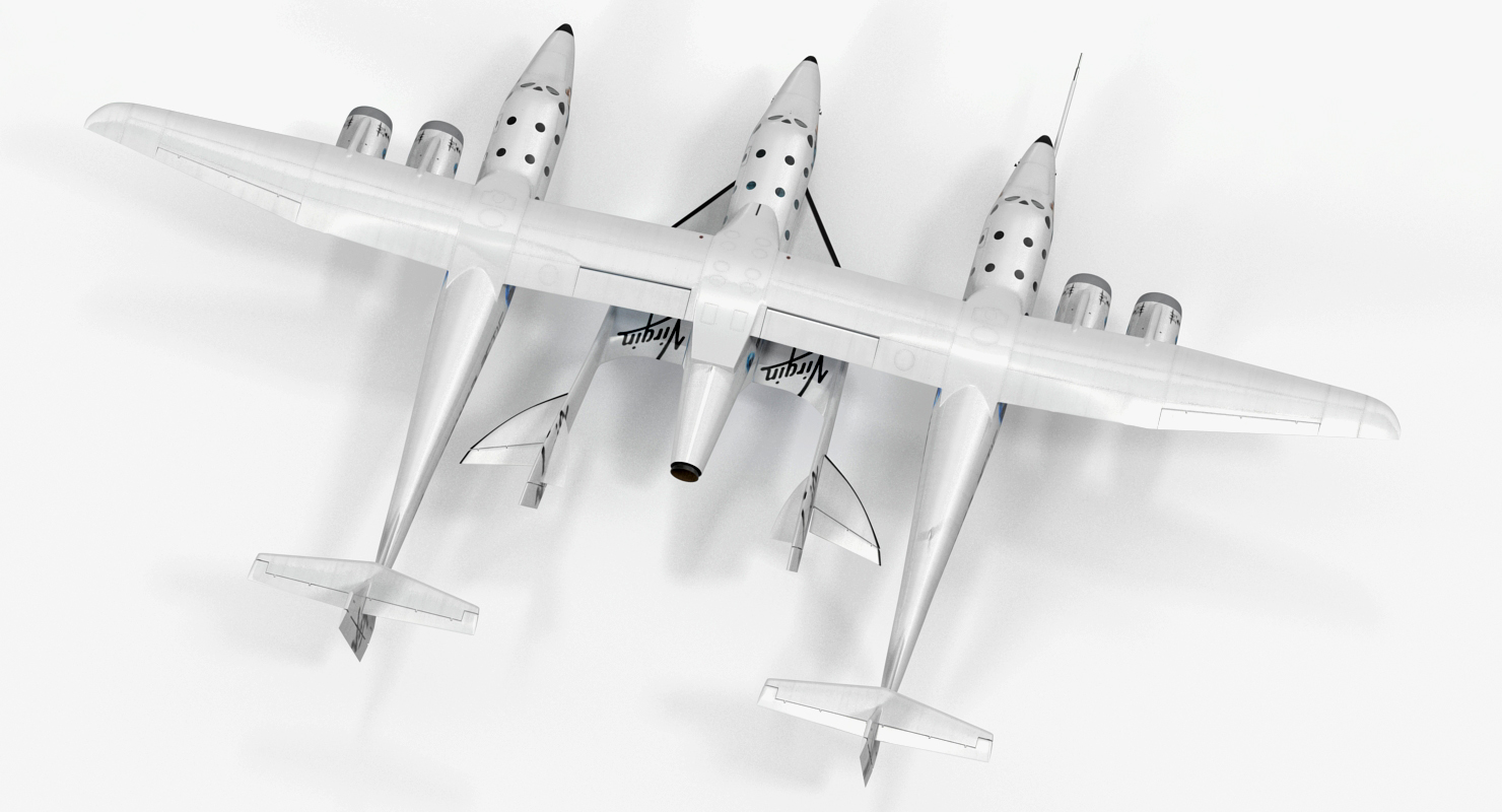 3D Virgin Galactic SpaceShipTwo model