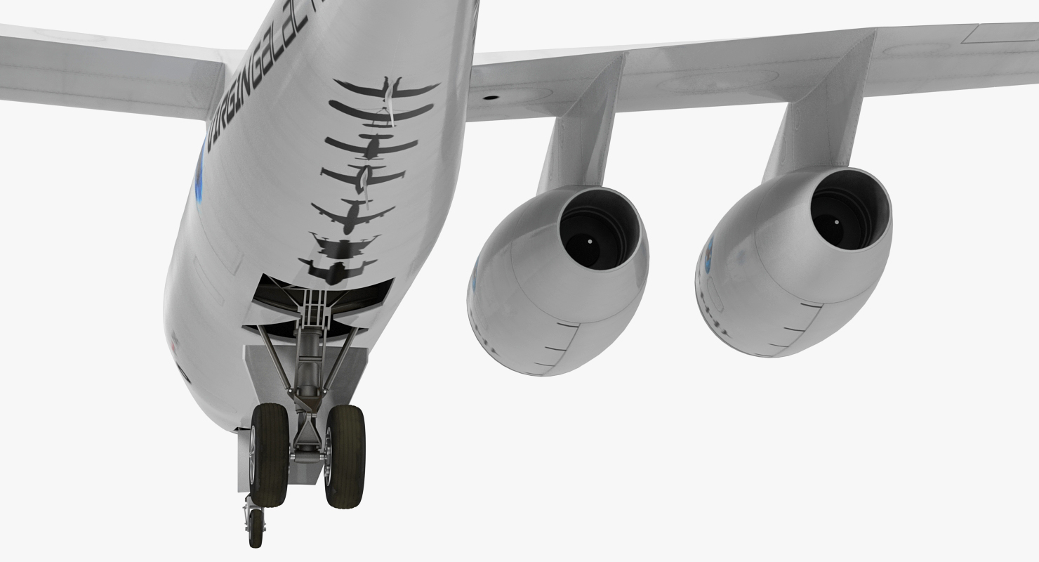 3D Virgin Galactic SpaceShipTwo model