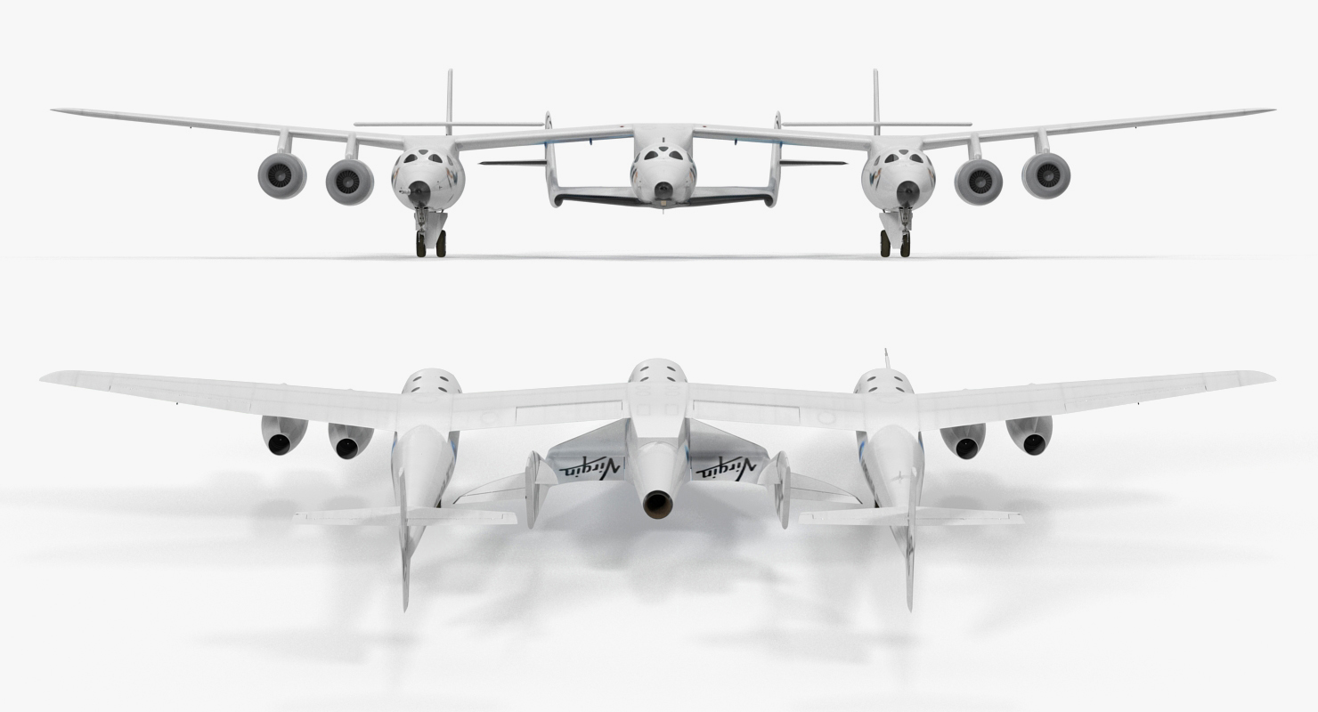 3D Virgin Galactic SpaceShipTwo model
