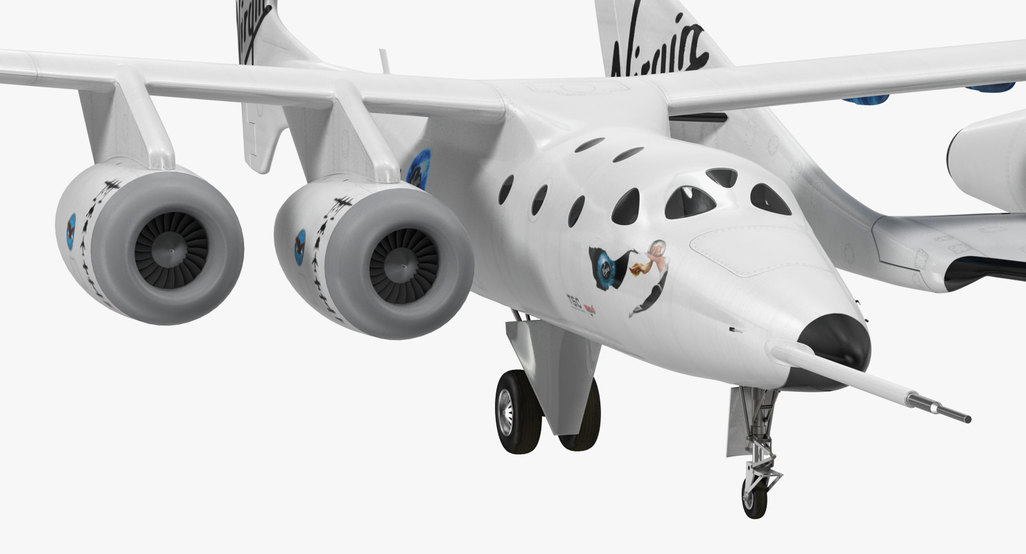 3D Virgin Galactic SpaceShipTwo model