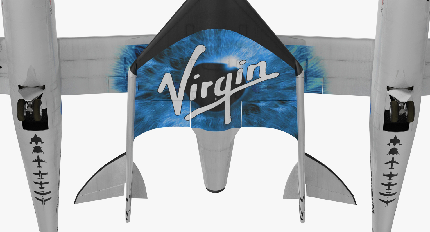 3D Virgin Galactic SpaceShipTwo model