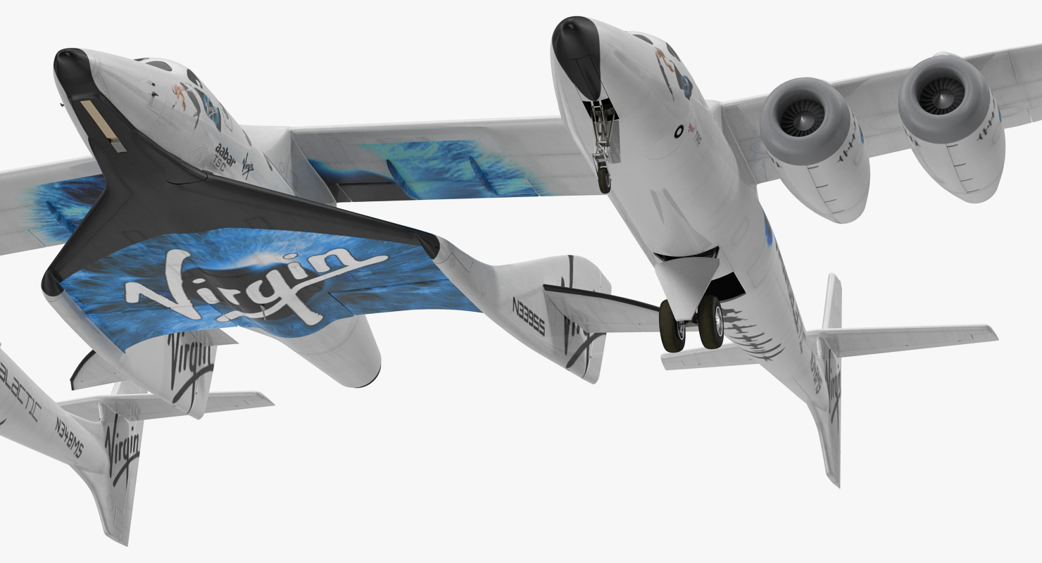 3D Virgin Galactic SpaceShipTwo model