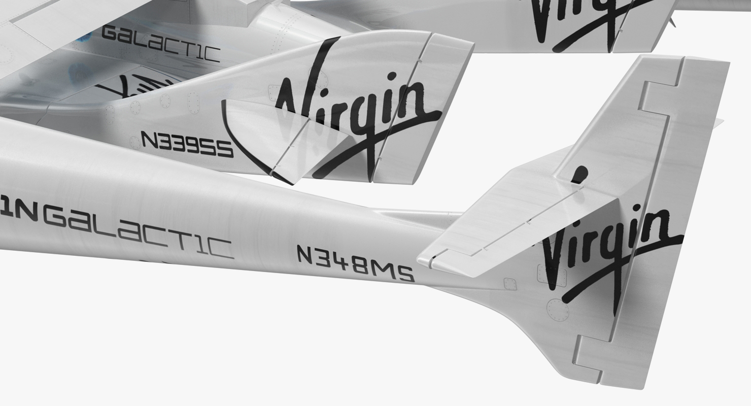3D Virgin Galactic SpaceShipTwo model
