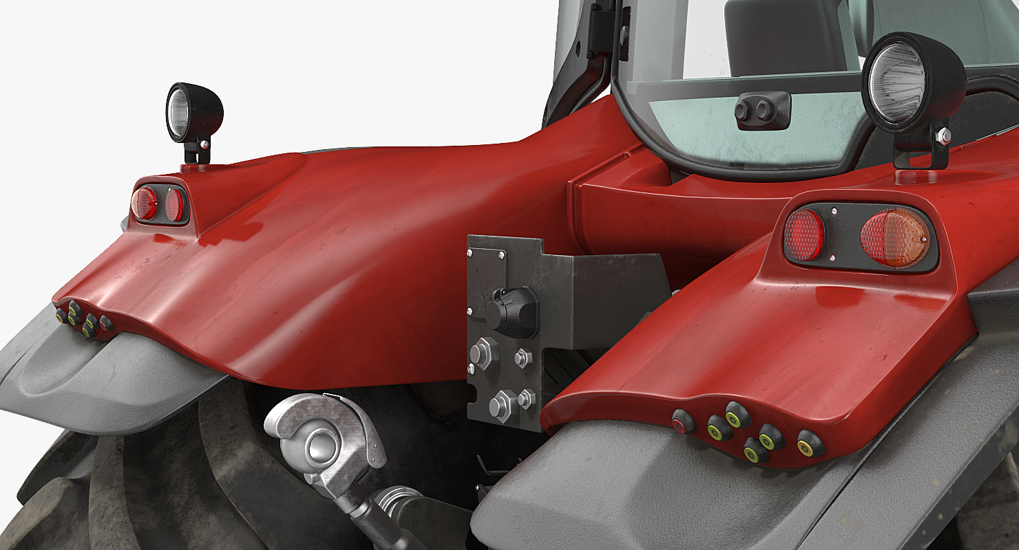 3D model Tractor Dirty Rigged