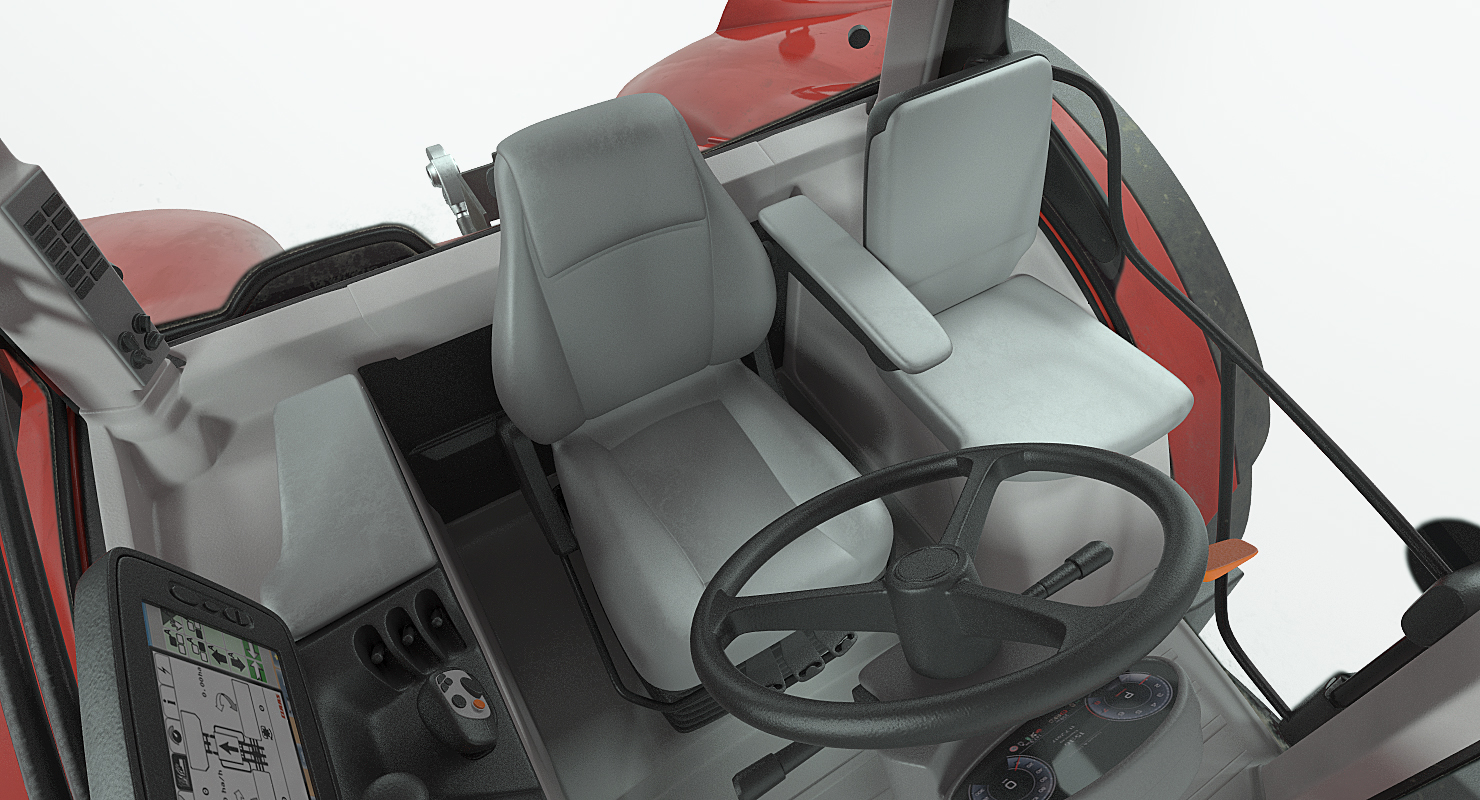 3D model Tractor Dirty Rigged