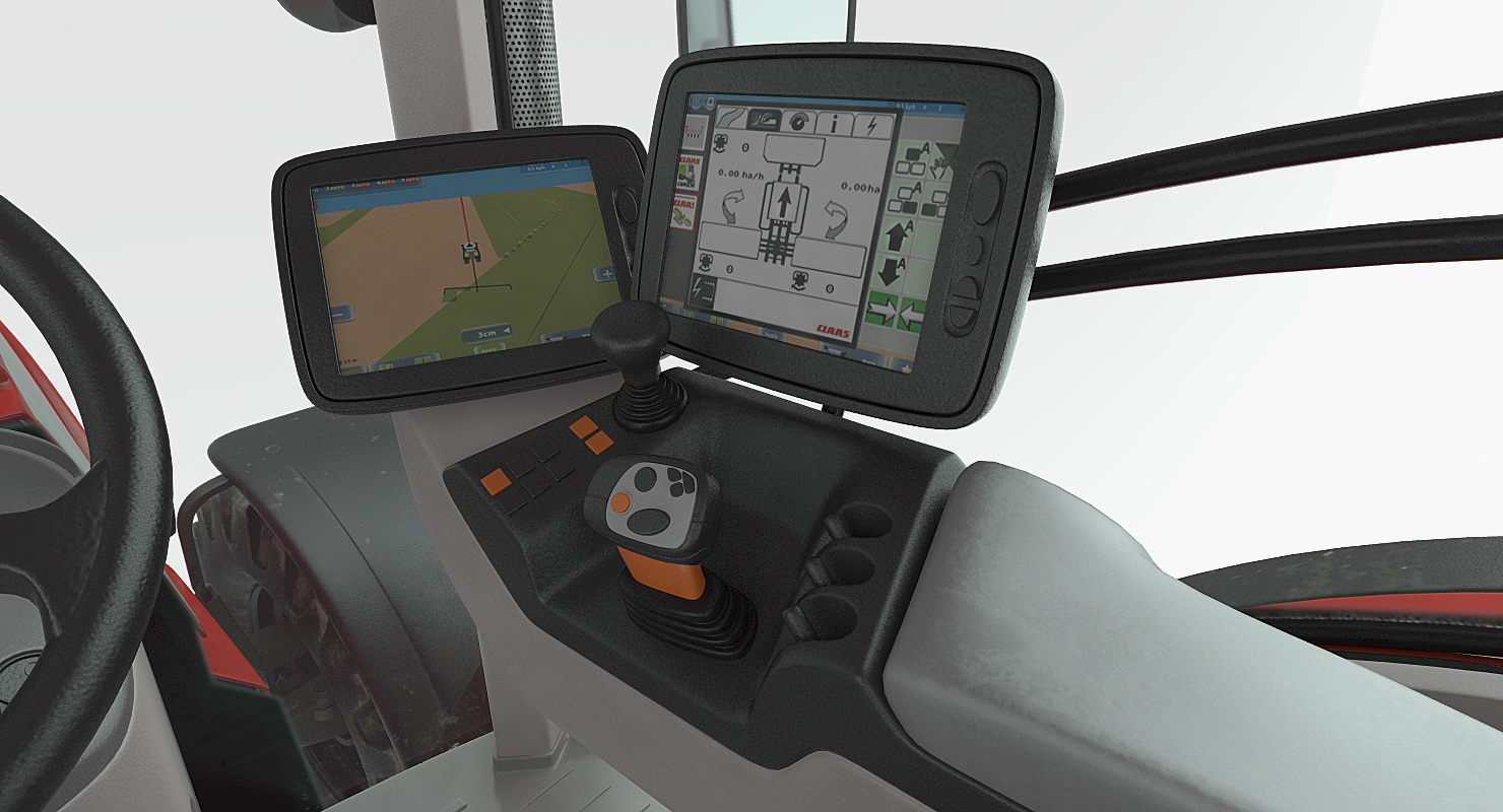 3D model Tractor Dirty Rigged