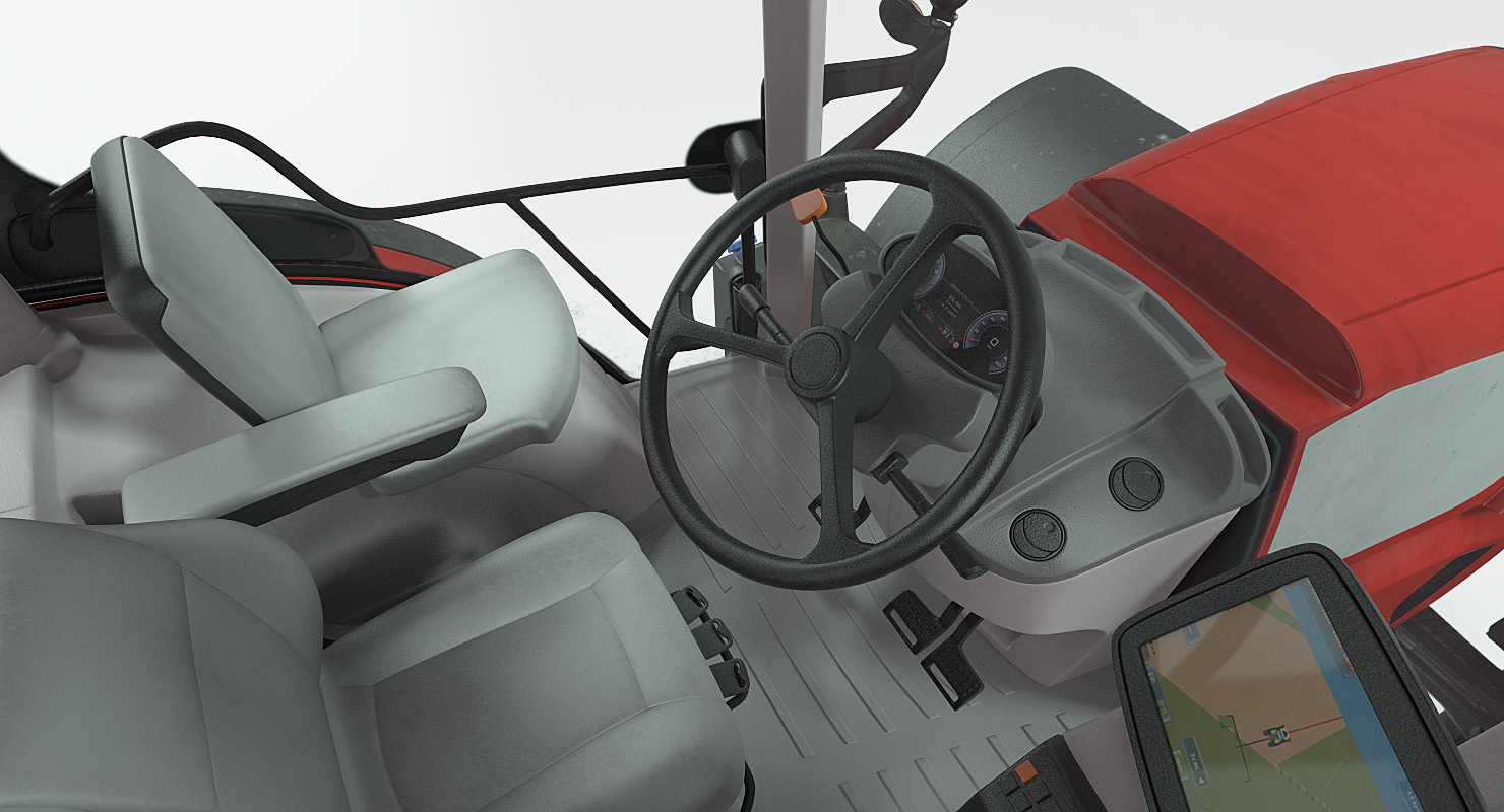 3D model Tractor Dirty Rigged