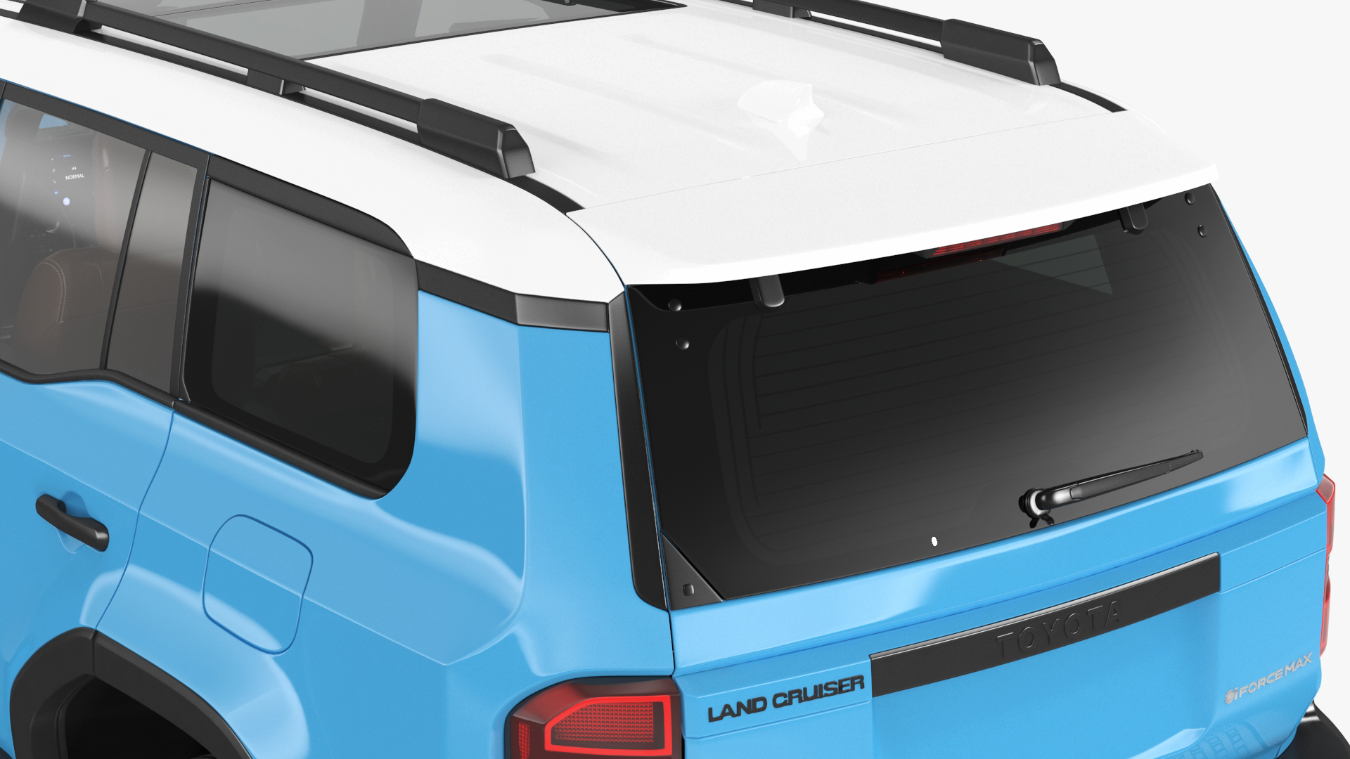 Toyota Land Cruiser 2024 Blue Color Rigged 3D