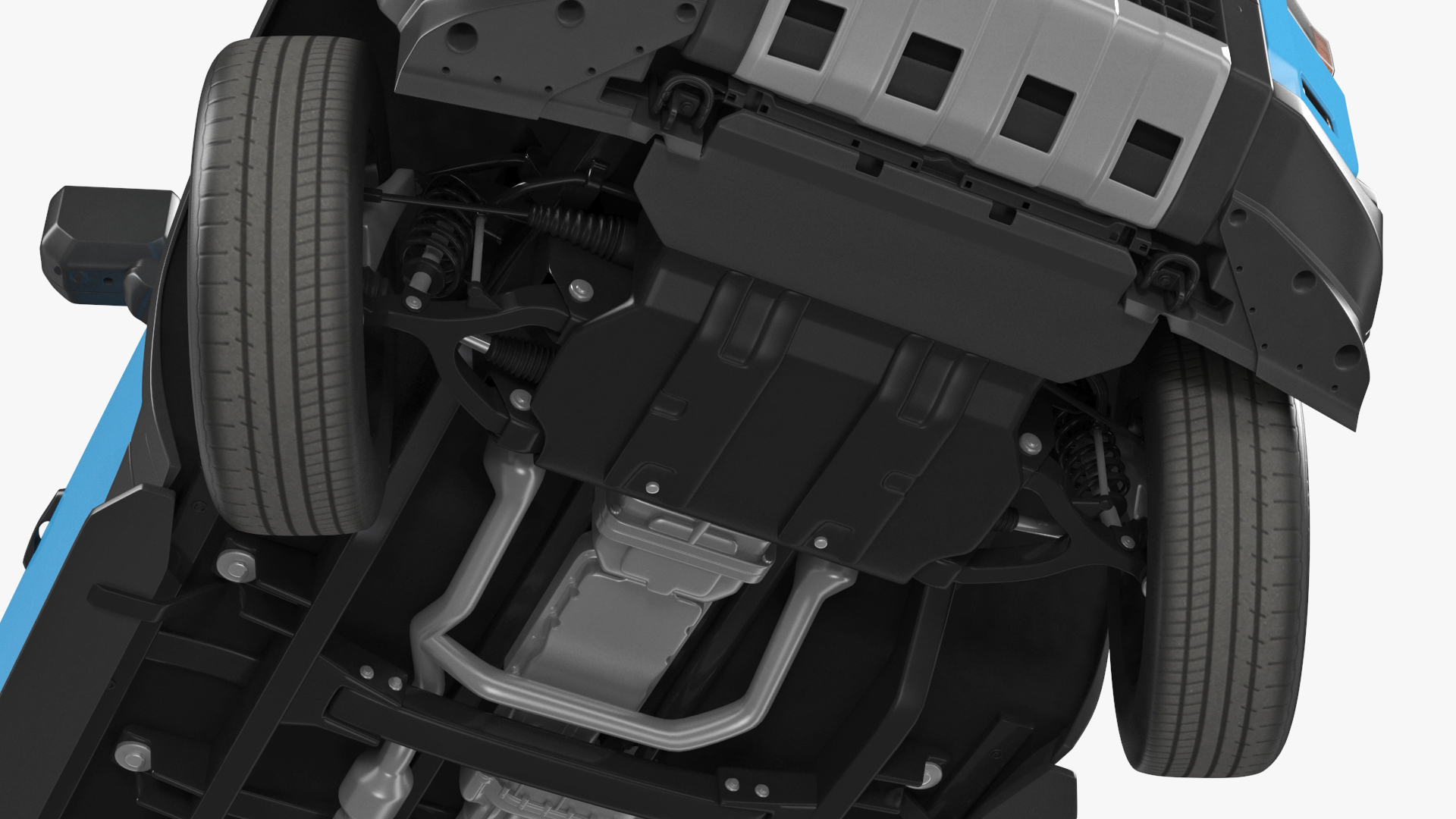 Toyota Land Cruiser 2024 Blue Color Rigged 3D