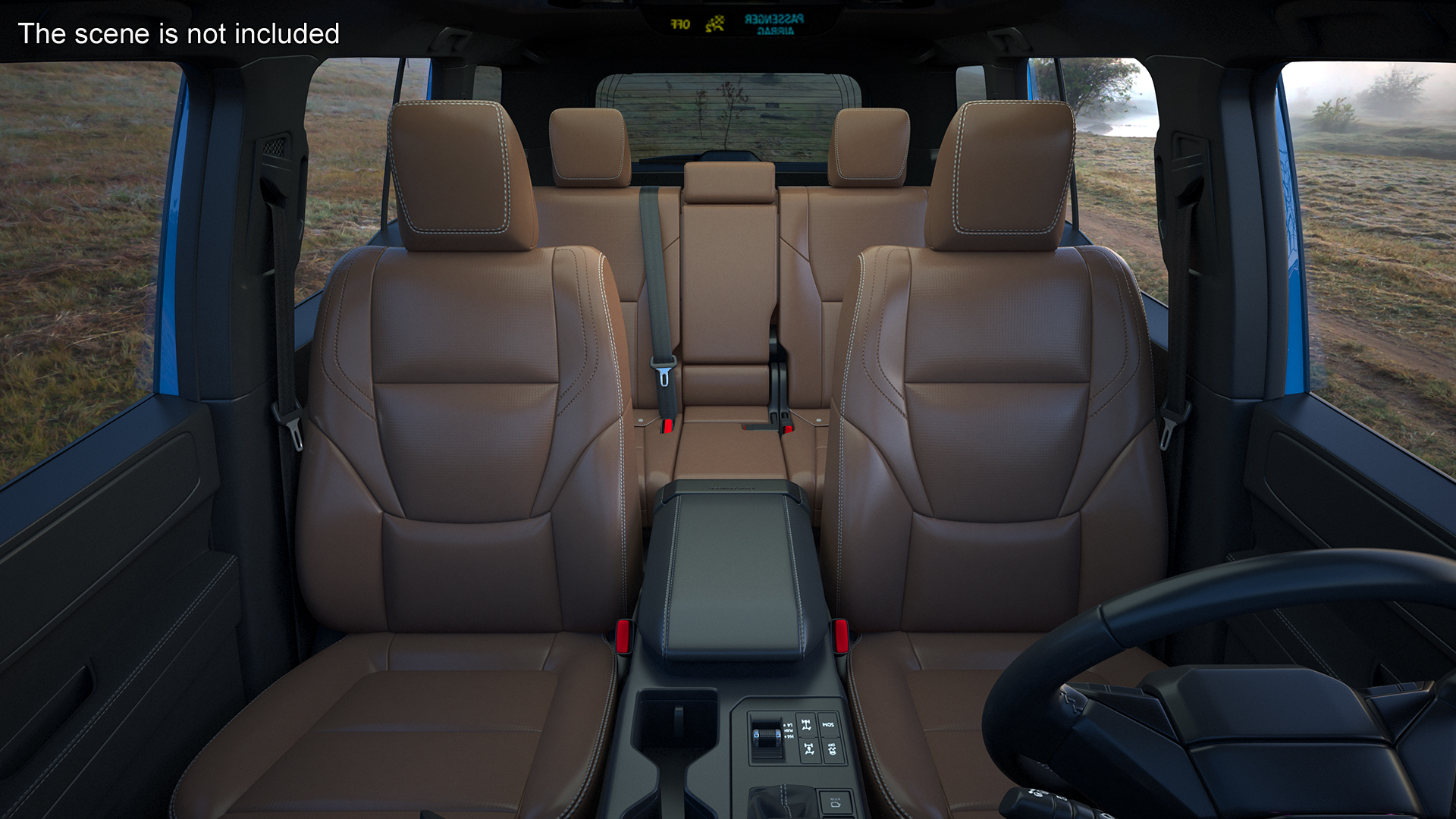 Toyota Land Cruiser 2024 Blue Color Rigged 3D