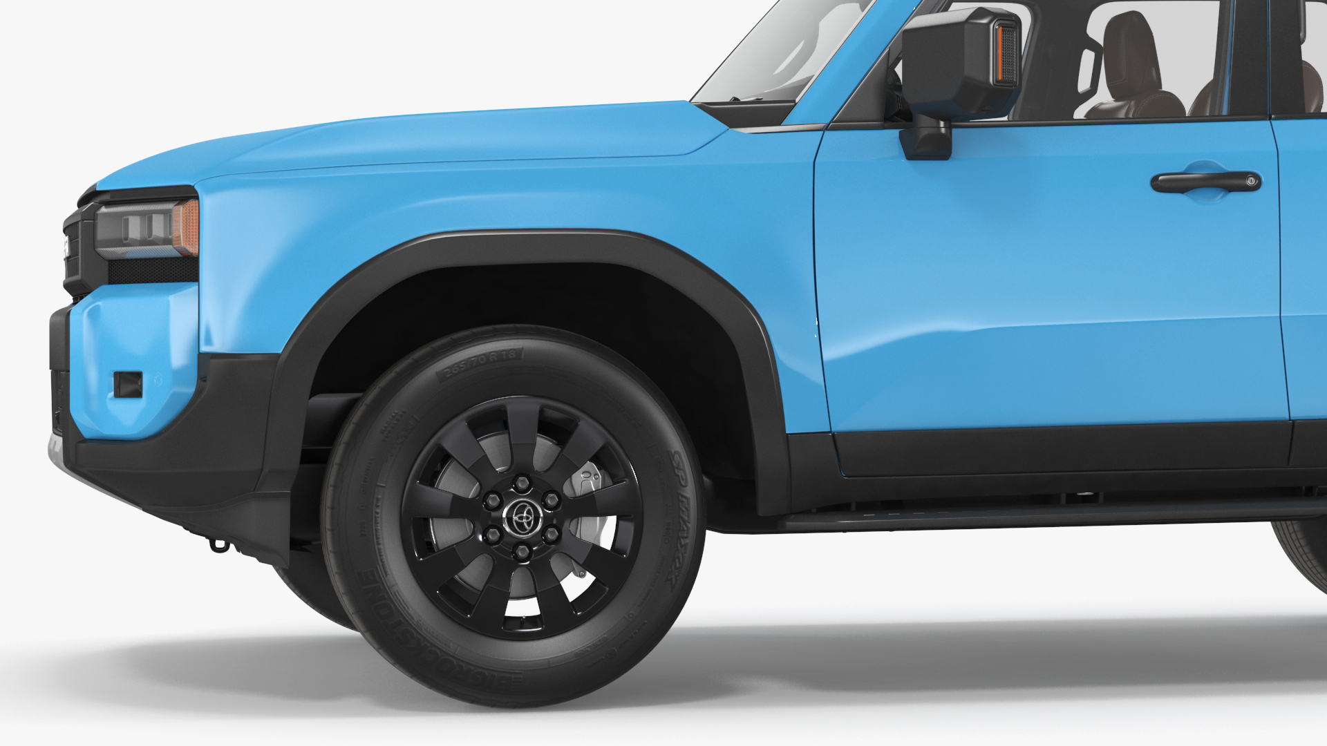 Toyota Land Cruiser 2024 Blue Color Rigged 3D
