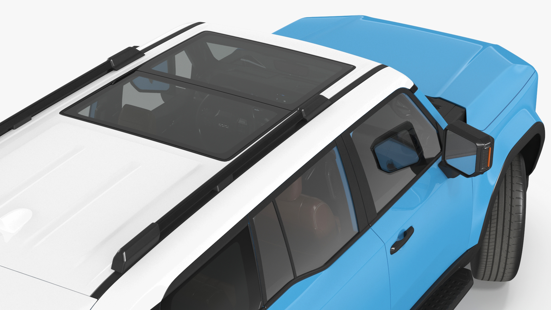 Toyota Land Cruiser 2024 Blue Color Rigged 3D