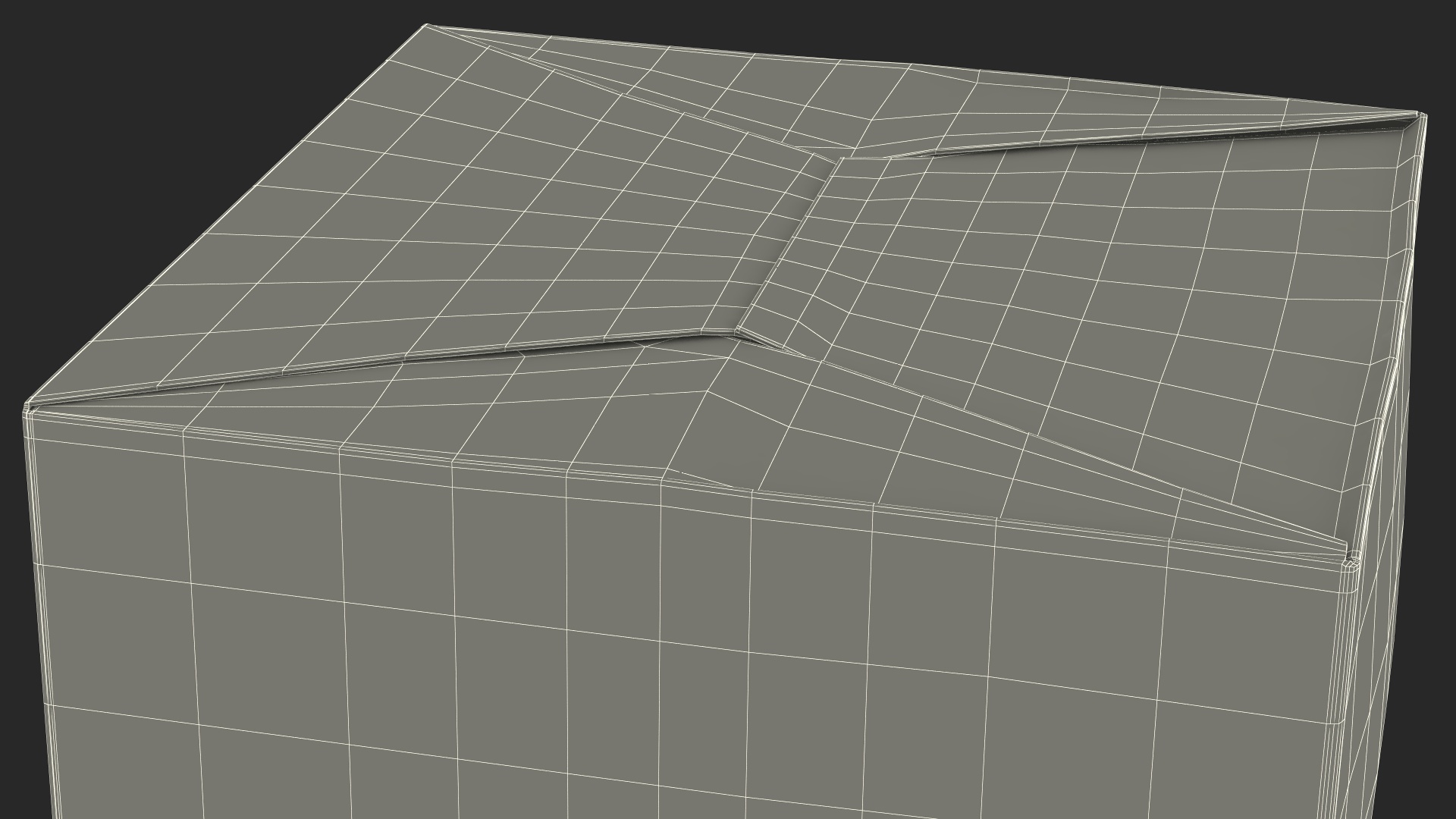 Cardboard Box Brown 3D model