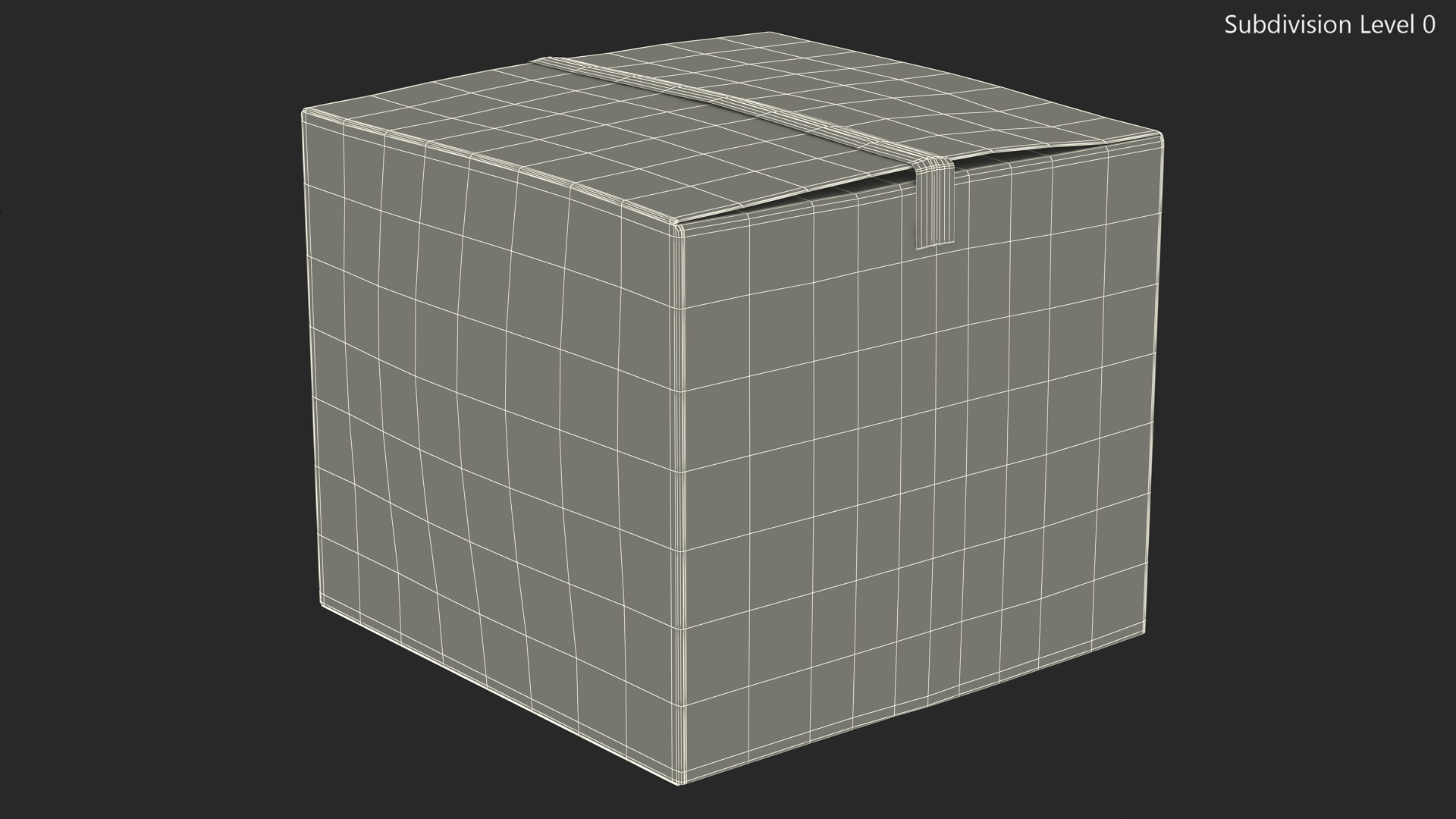 Cardboard Box Brown 3D model