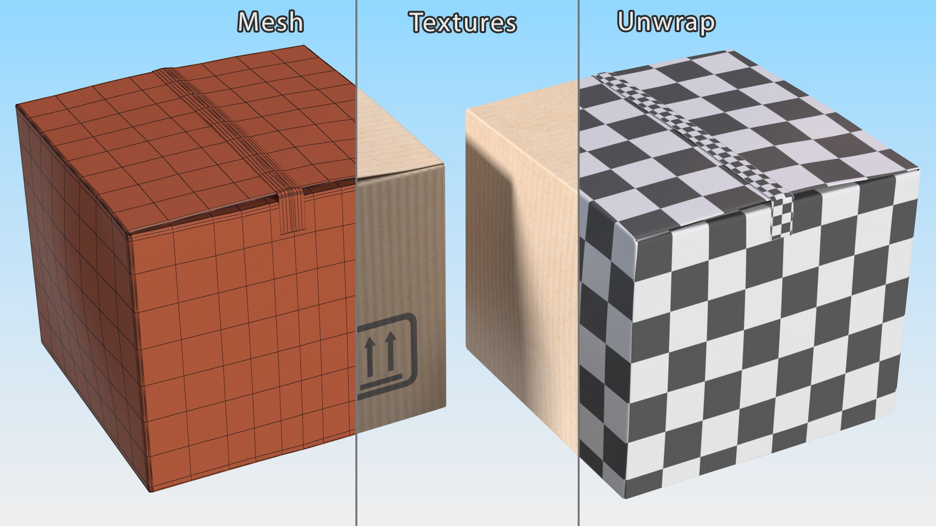 Cardboard Box Brown 3D model