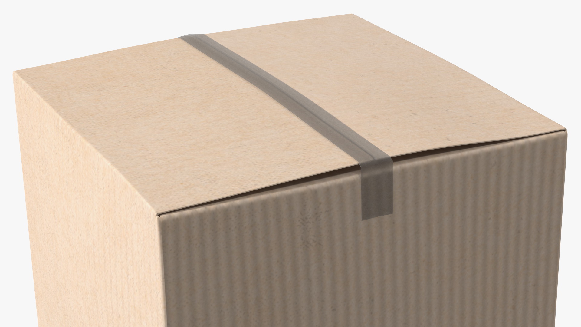 Cardboard Box Brown 3D model