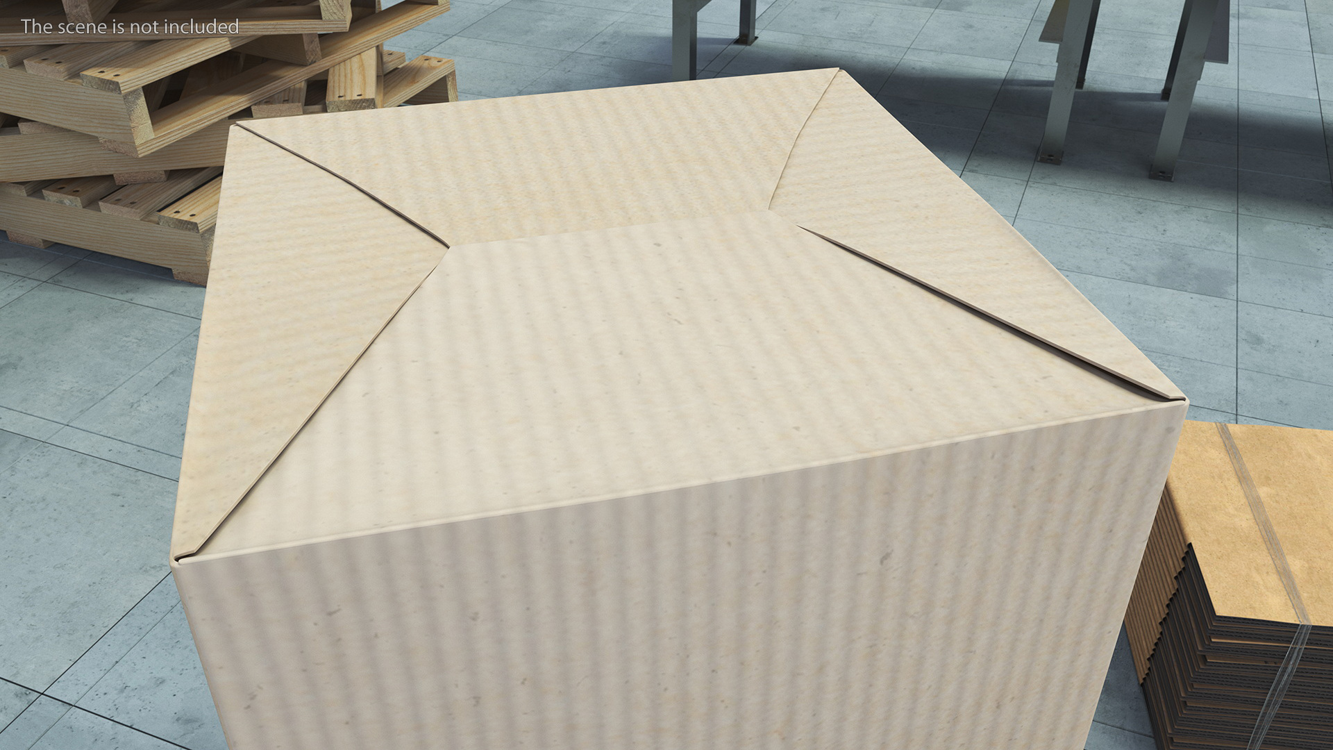 Cardboard Box Brown 3D model