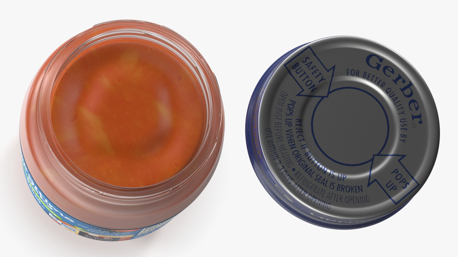 Marinara Gerber Baby Food Jar 170g 3D model