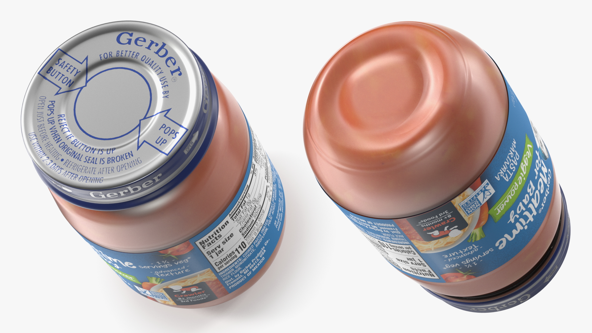 Marinara Gerber Baby Food Jar 170g 3D model