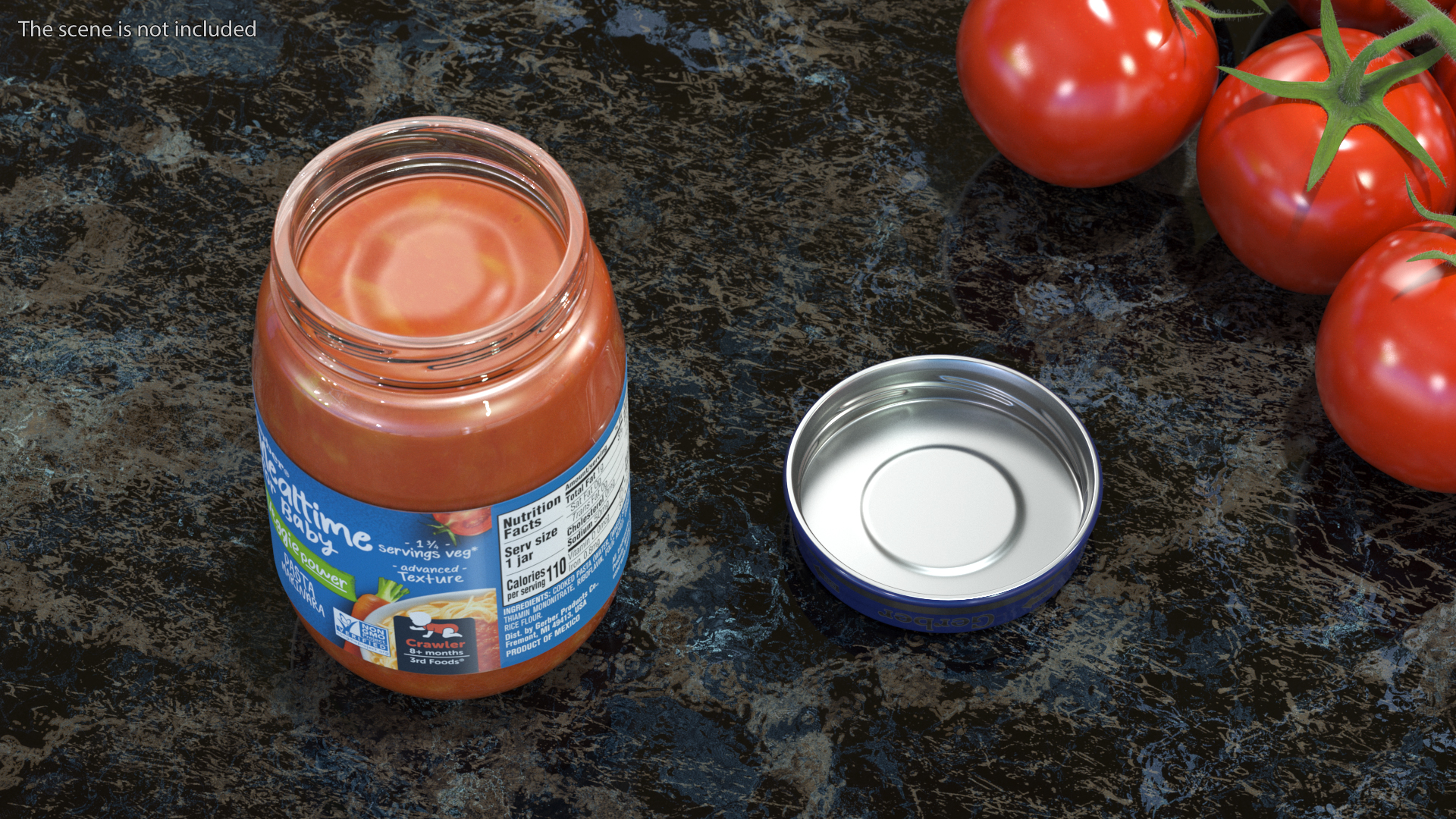 Marinara Gerber Baby Food Jar 170g 3D model