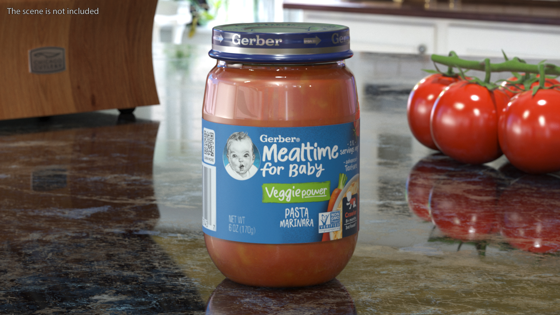 Marinara Gerber Baby Food Jar 170g 3D model