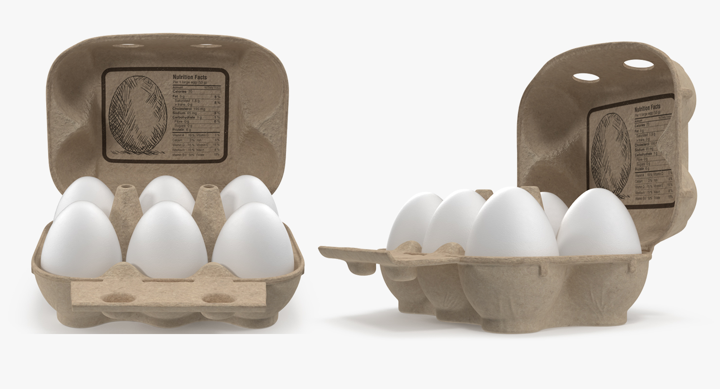 3D model Eggs In Package