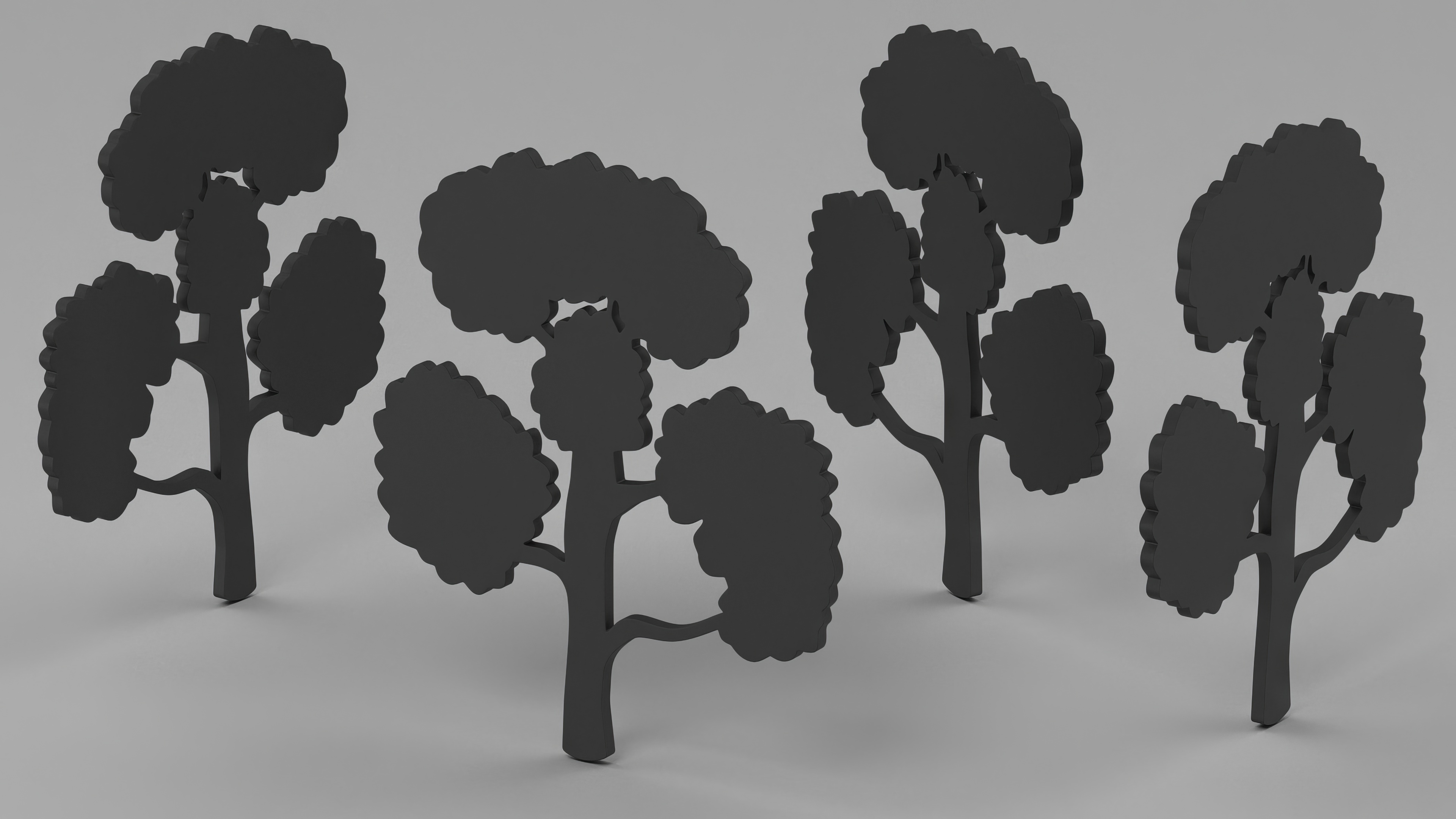 3D Sandalwood Silhouette