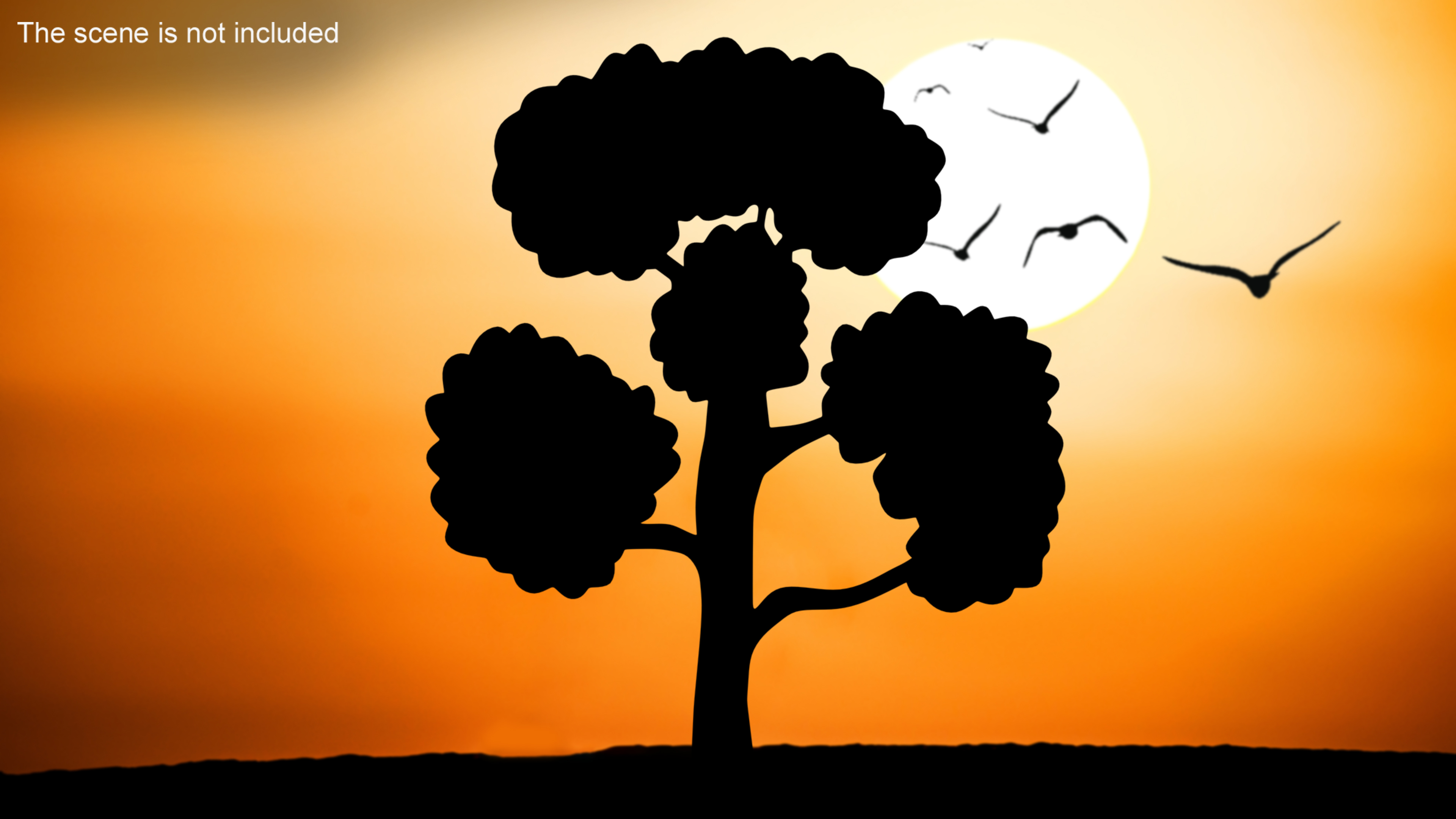 3D Sandalwood Silhouette