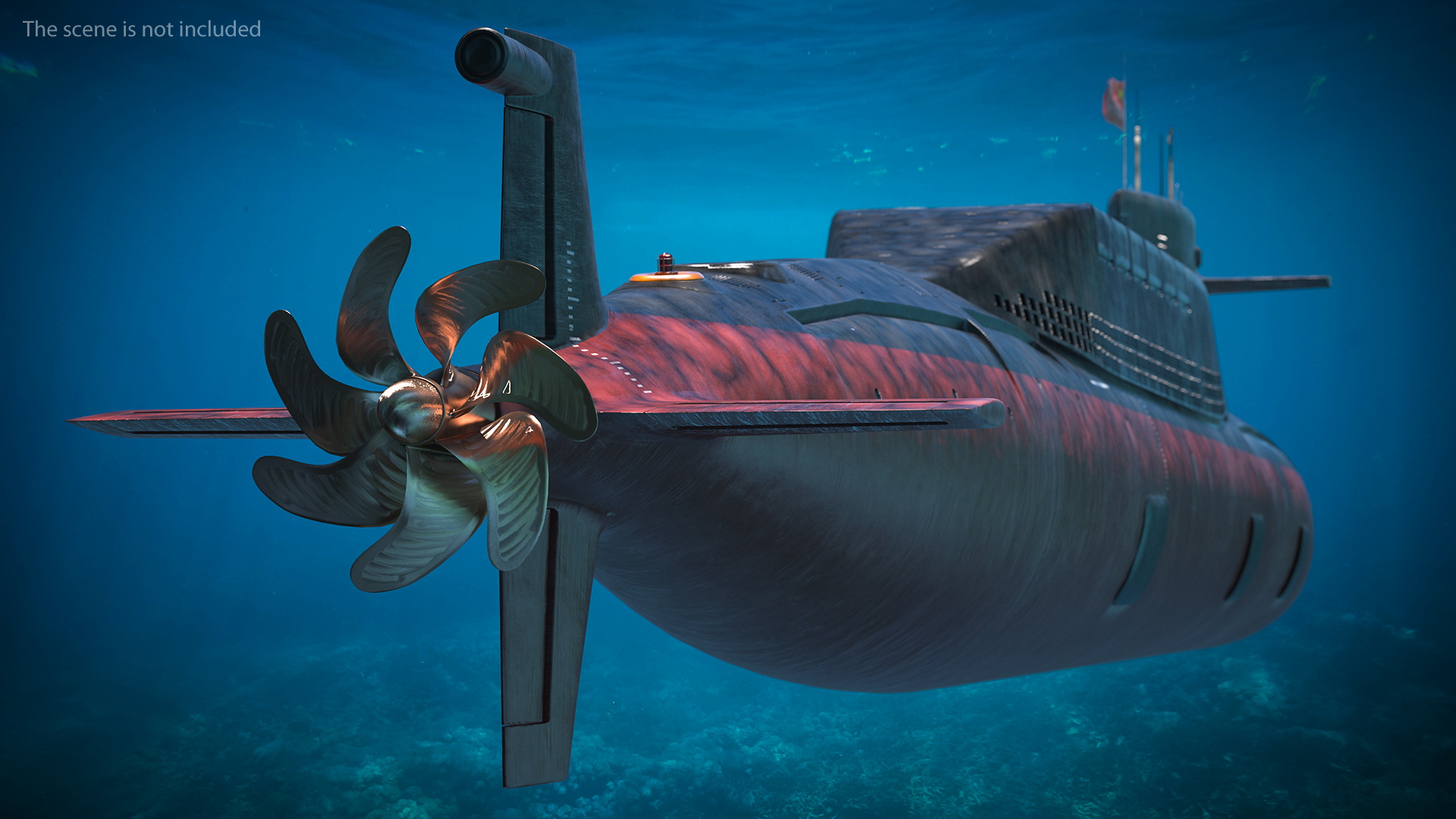 3D Jin Class Ballistic Missile Submarine Type 094