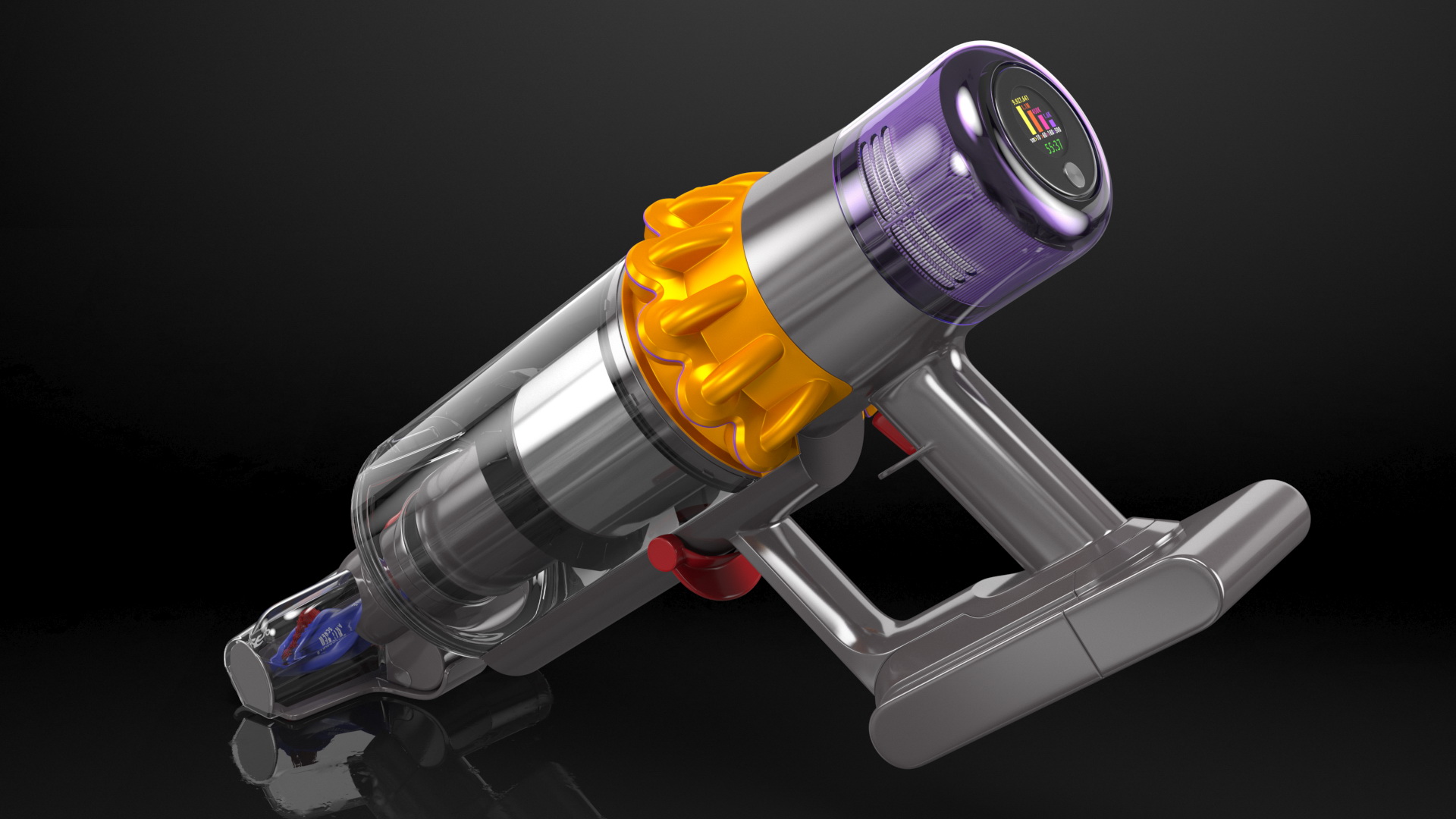Dyson V15 Cordless Vacuum Cleaner with Hair Screw Tool 3D model