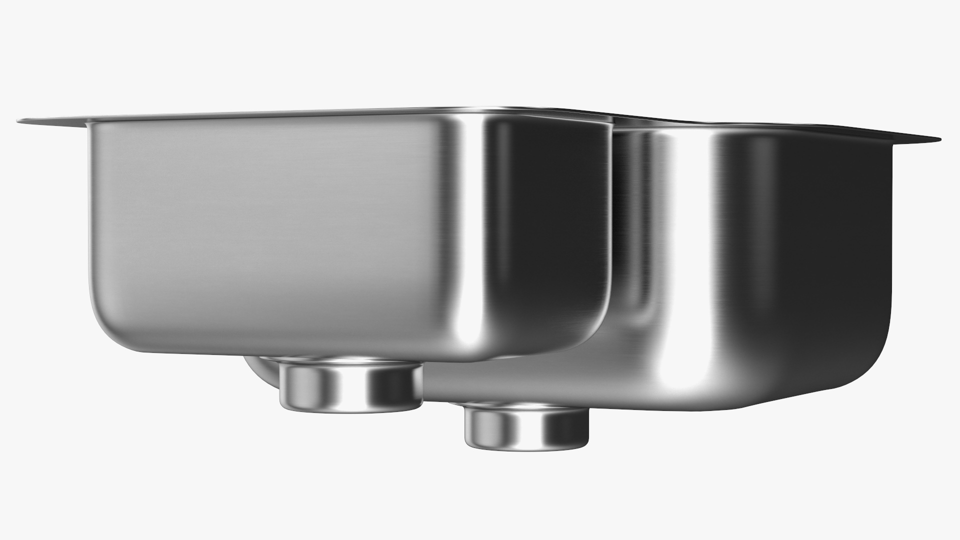 3D model Undermount Double Bowl Kitchen Sink
