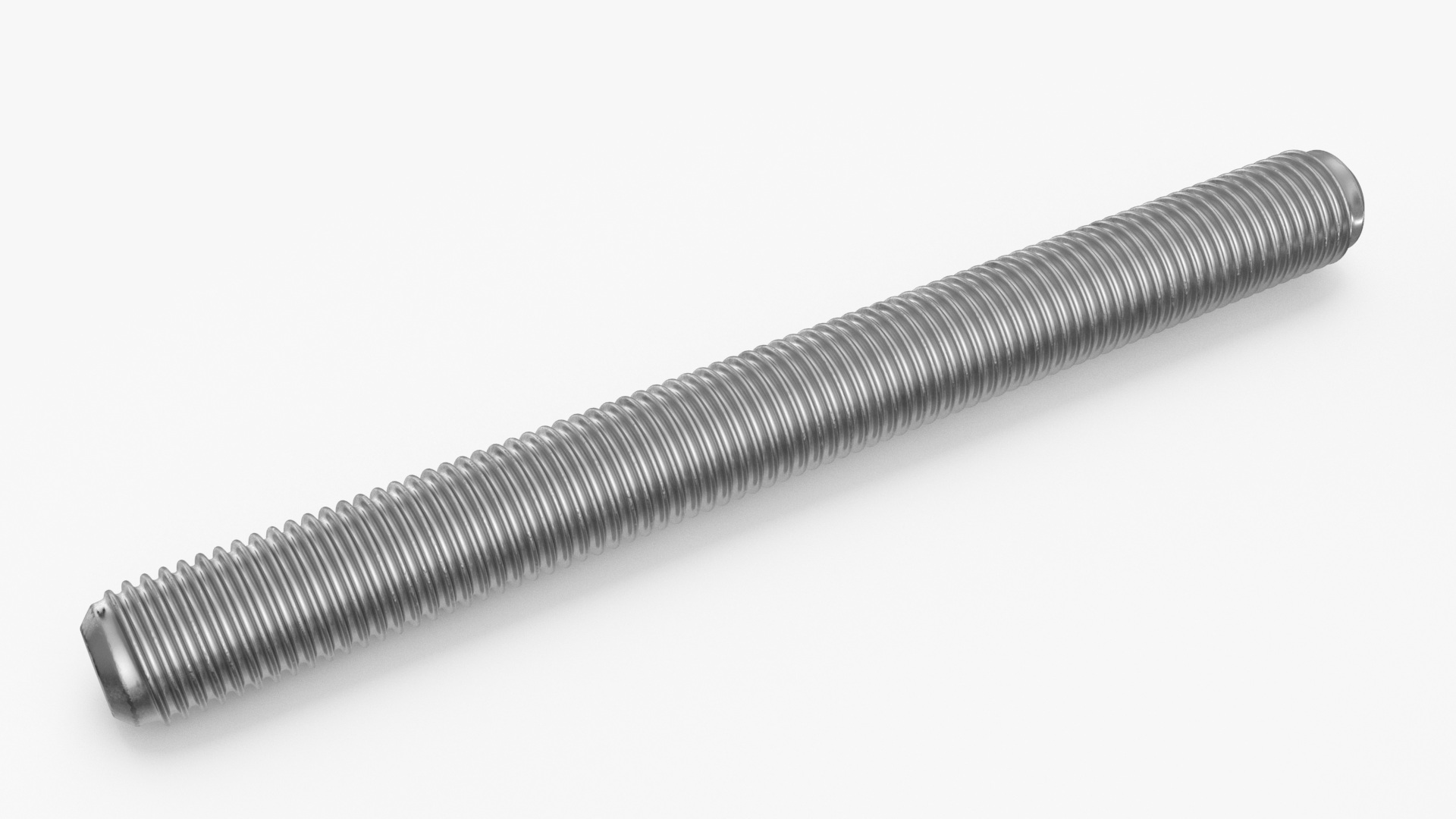 Chromed Steel Nuts and Bolts Kit 3D