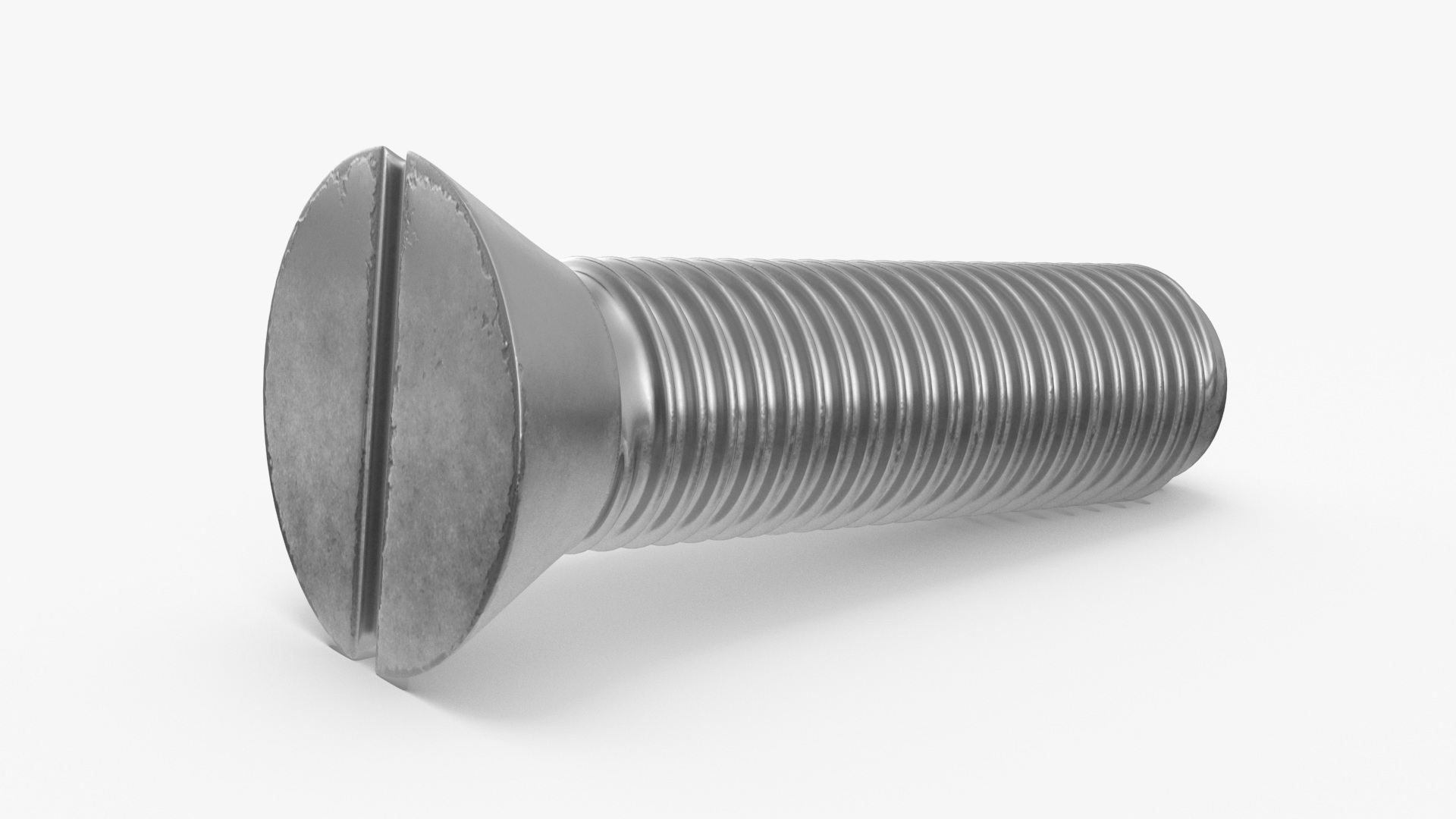 Chromed Steel Nuts and Bolts Kit 3D