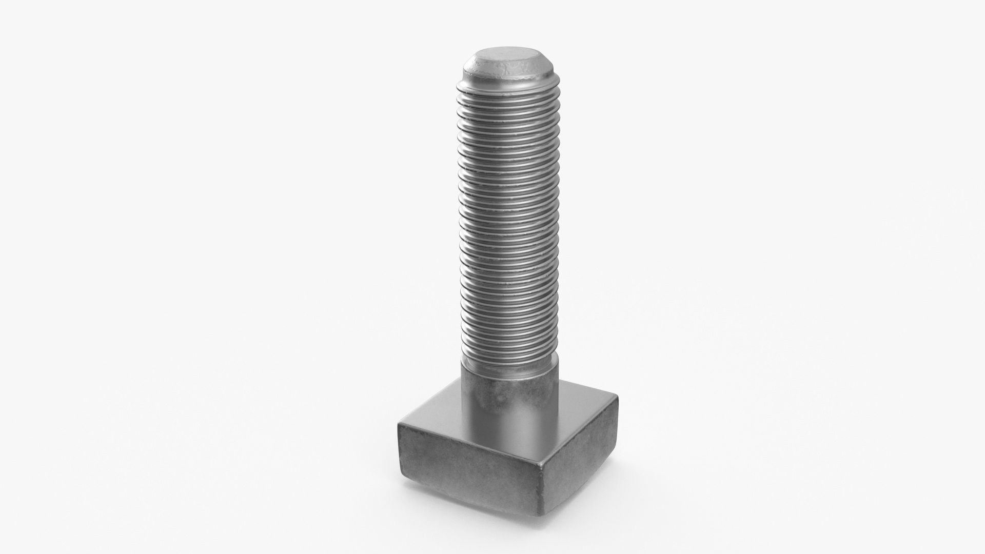 Chromed Steel Nuts and Bolts Kit 3D