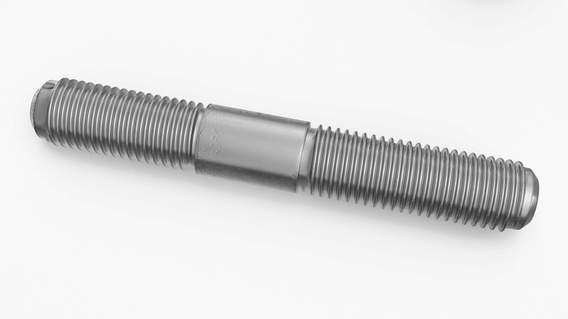 Chromed Steel Nuts and Bolts Kit 3D