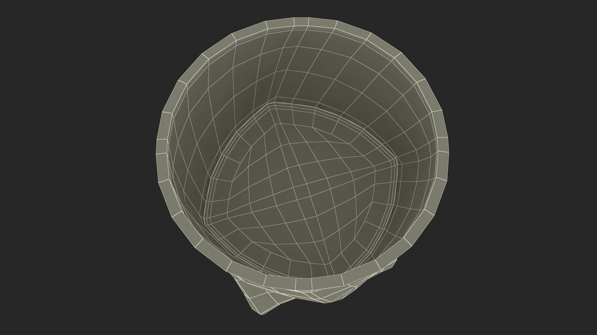 Twisted Rocks Glass With Whiskey 3D