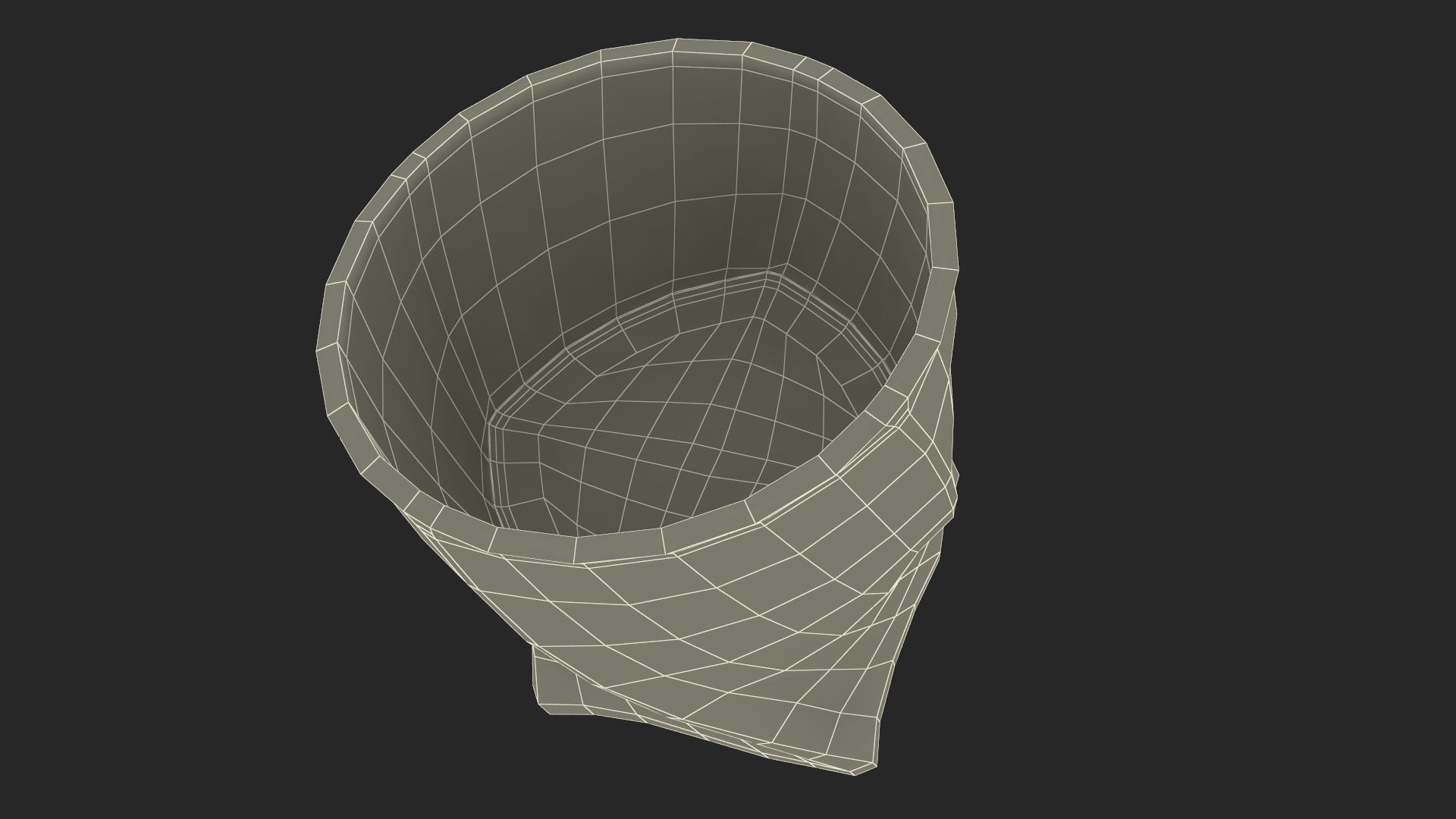 Twisted Rocks Glass With Whiskey 3D