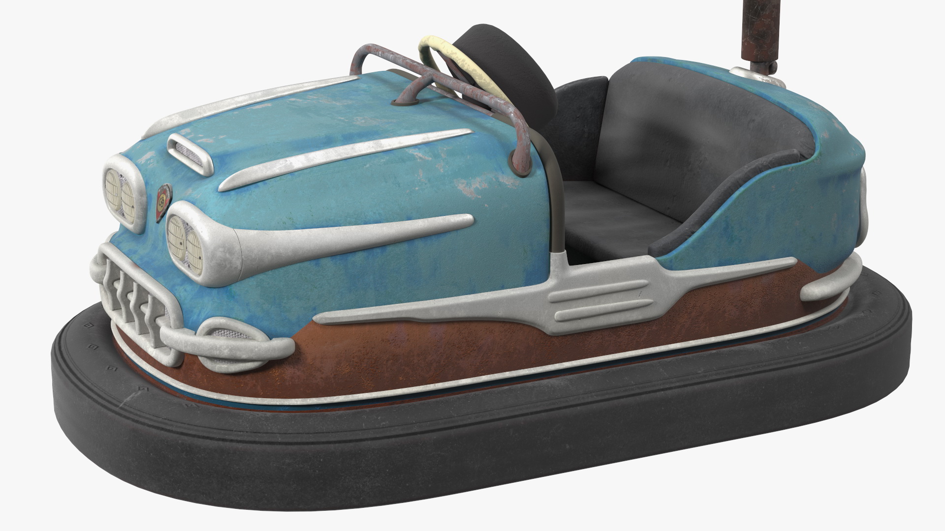 Vintage Rare Bumper Car Gebr Ihle Blue Old 3D