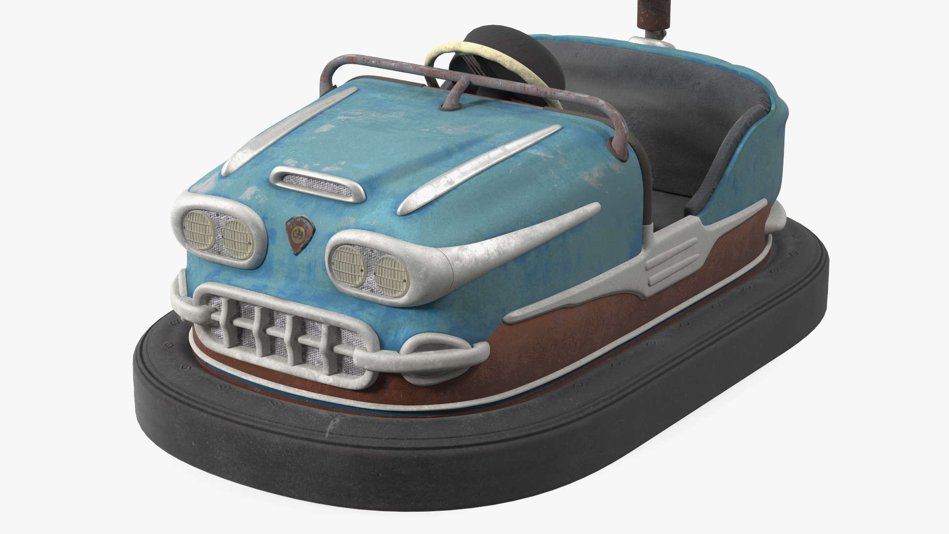 Vintage Rare Bumper Car Gebr Ihle Blue Old 3D