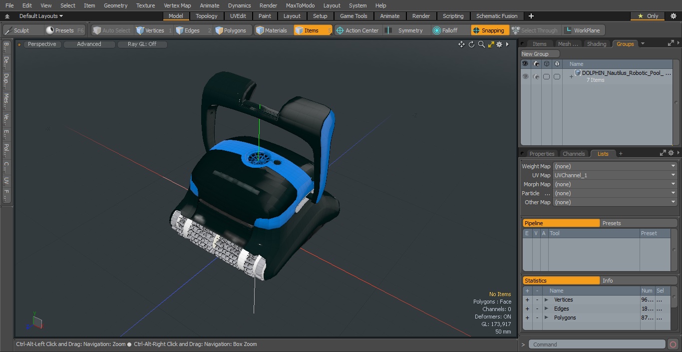 DOLPHIN Nautilus Robotic Pool Vacuum Cleaner 3D model