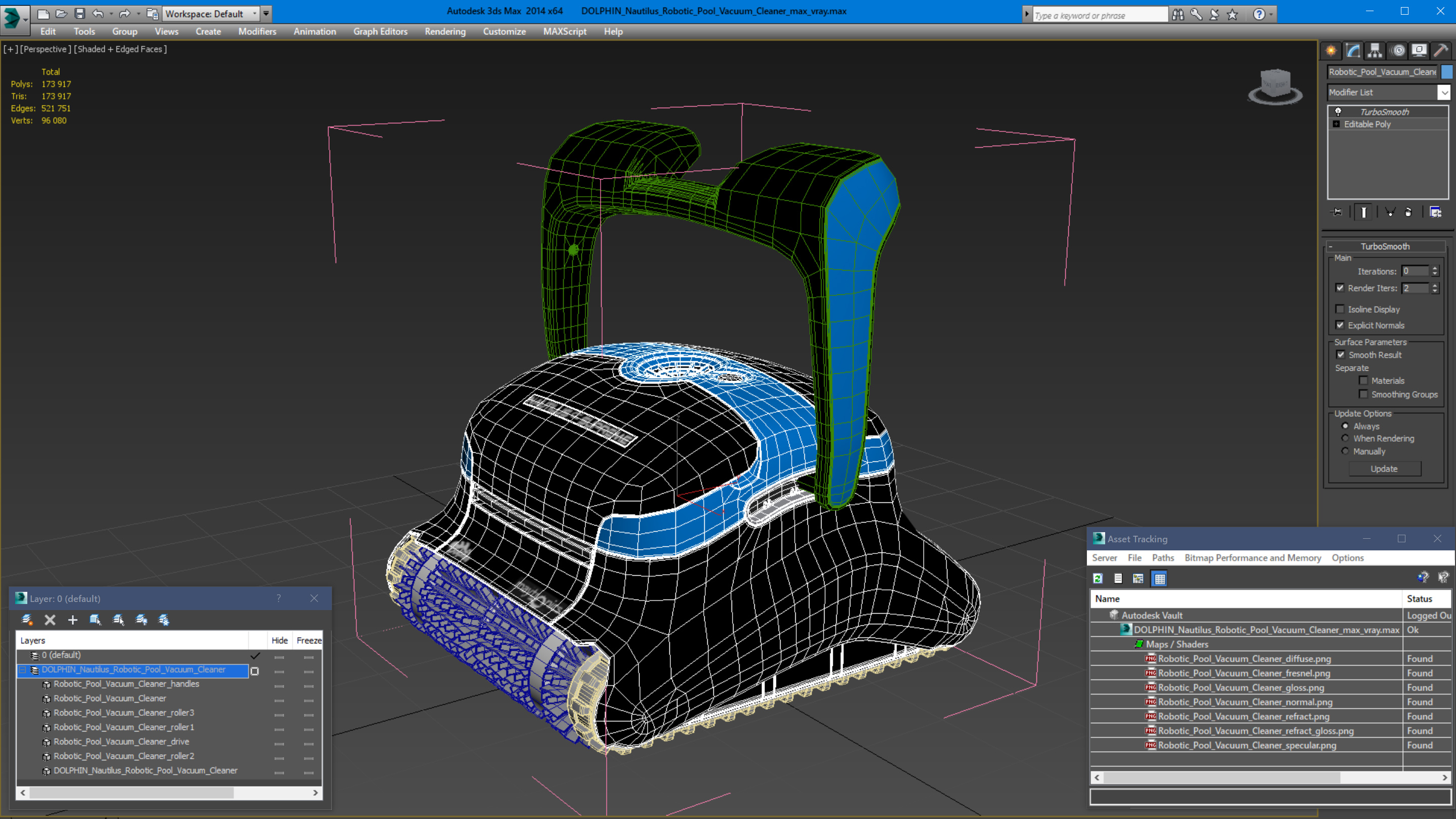 DOLPHIN Nautilus Robotic Pool Vacuum Cleaner 3D model