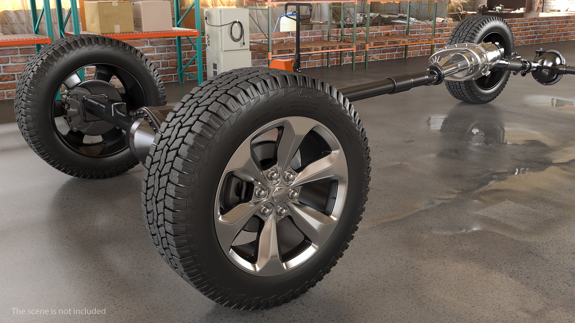 3D Pickup Truck Generic Simple Interior