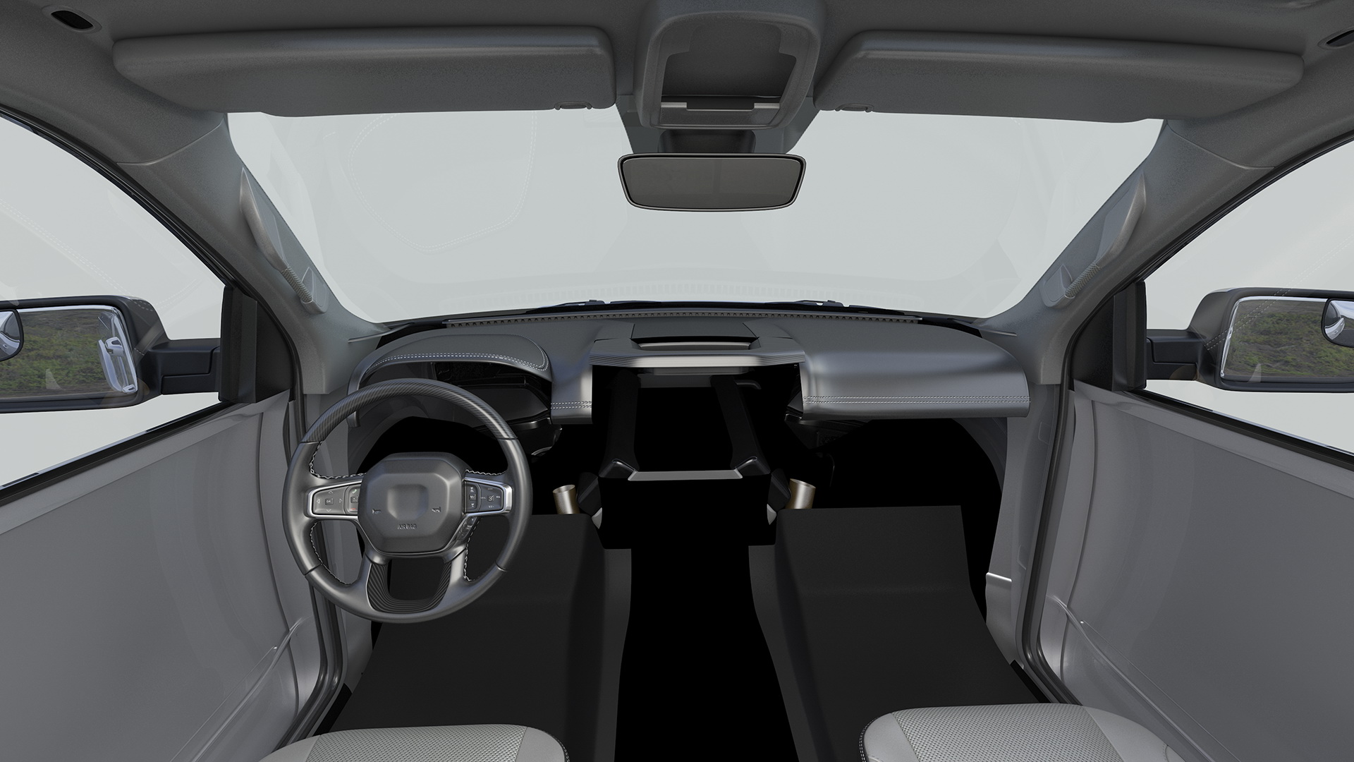 3D Pickup Truck Generic Simple Interior