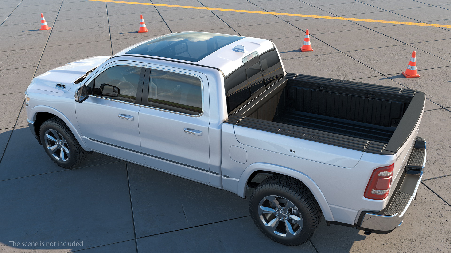 3D Pickup Truck Generic Simple Interior